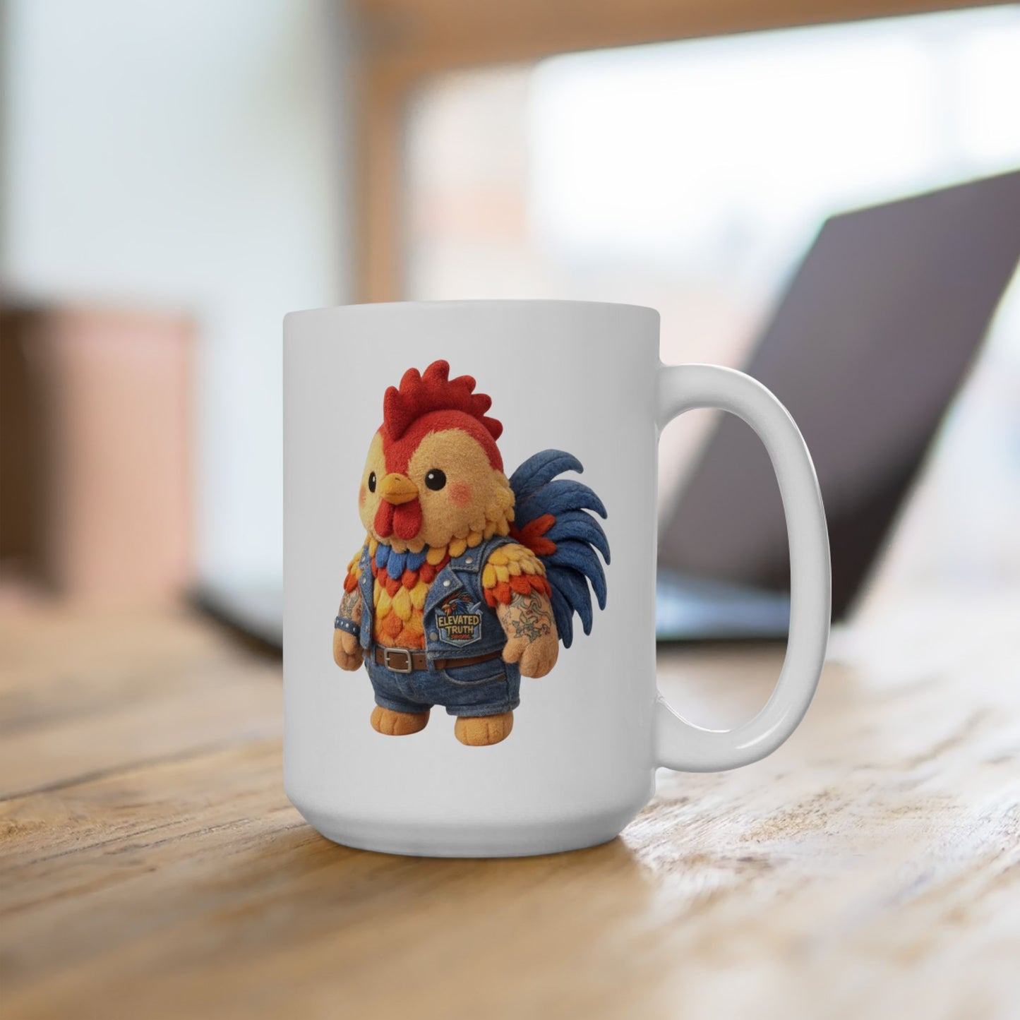 Rooster Pledge Ceramic Mug – Inspirational Farmhouse Coffee Cup (11oz, 15oz)