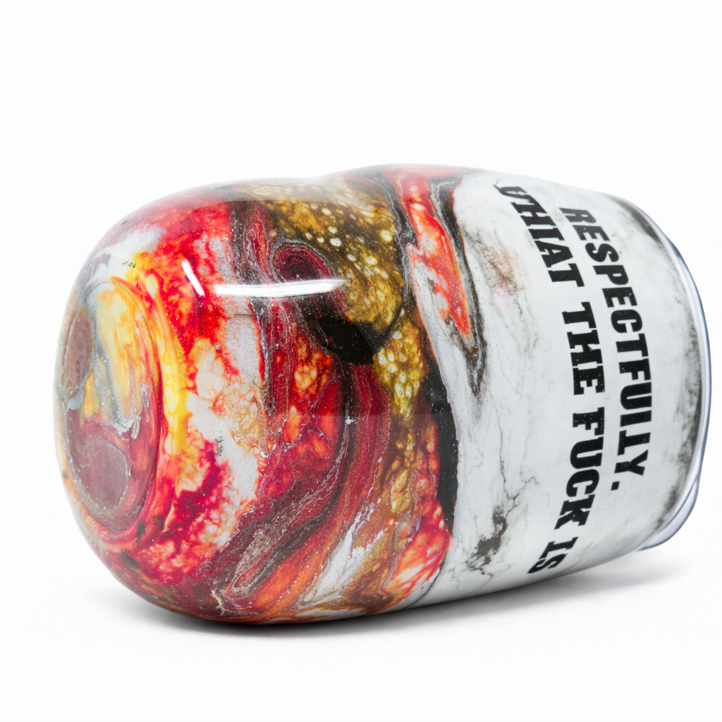 Funny Sarcastic Rooster Squad Tumbler – “Respectfully What The F* Is Wrong With You” Handmade Resin Coffee Cup – Unique Gift for Coworkers**