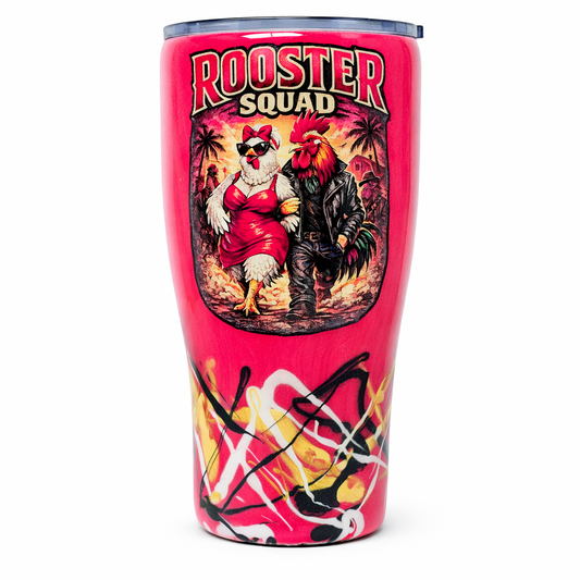 Big Hen Energy™ Tumbler – 30oz Handmade Resin Cup | Rooster Squad