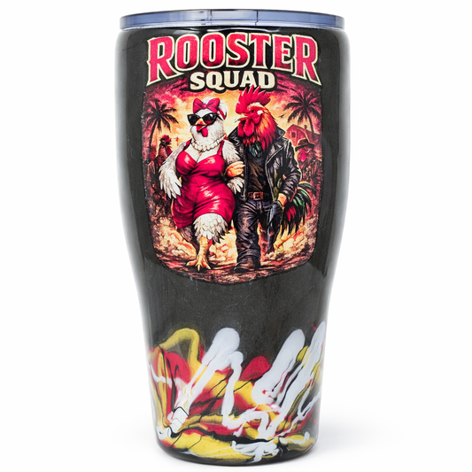 Big Rooster Energy Tumbler – Molten Metal 30oz Resin Cup