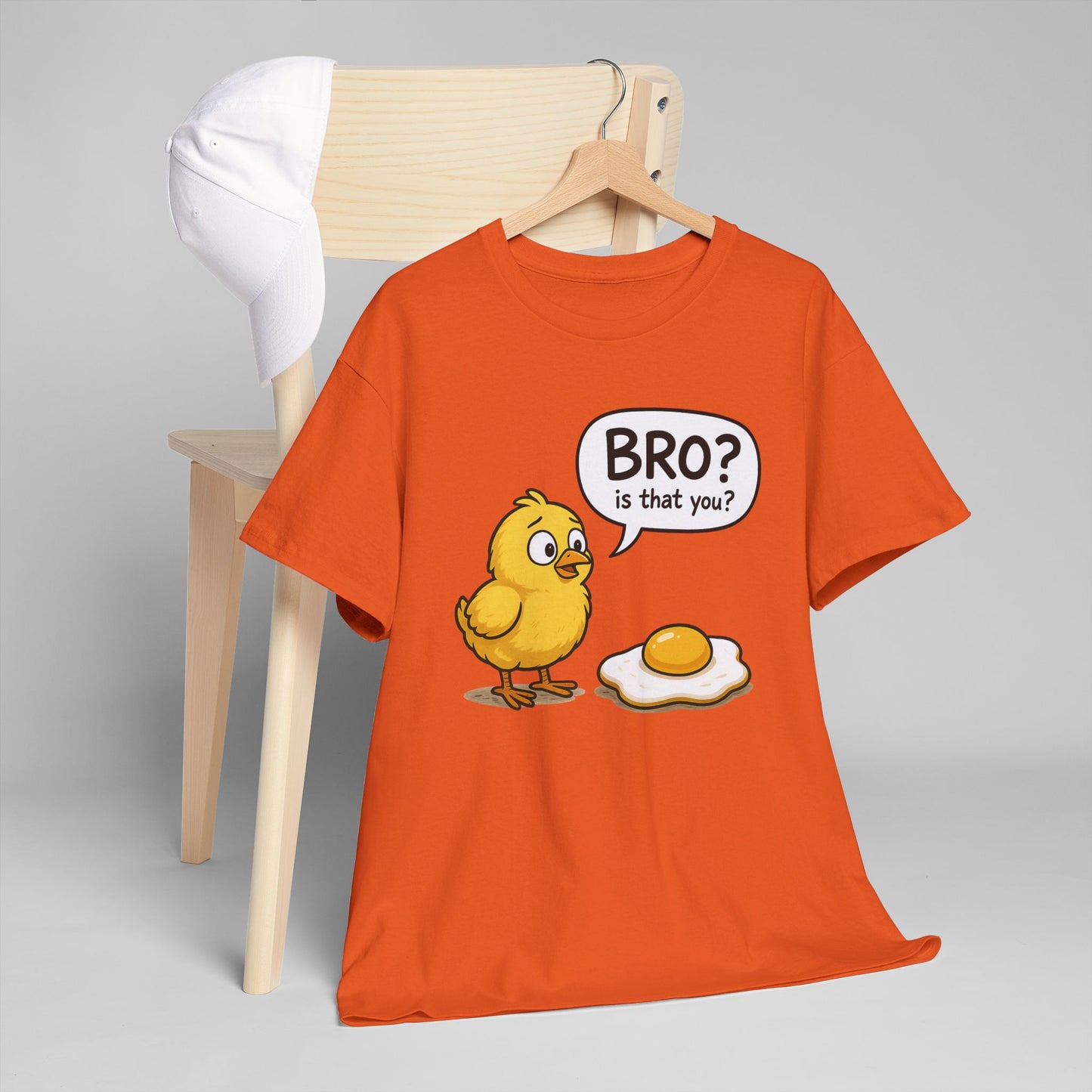 Funny Chick and Egg T‑Shirt — "Bro? Is That You?" Cute Novelty Tee