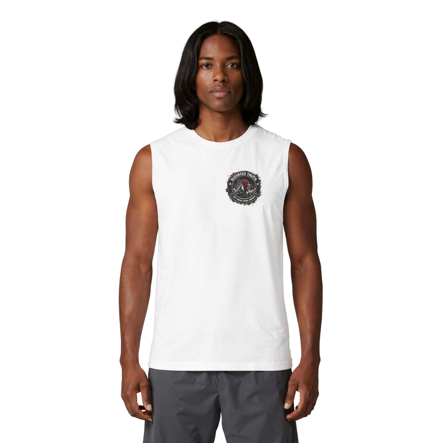 Rooster Energy Men's Tank — Big Rooster Energy Muscle Tank Top