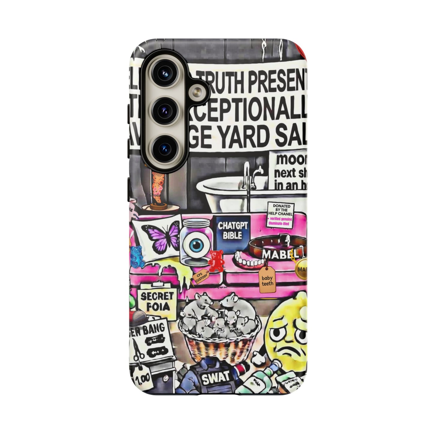 Full - 'Elevated Truth Presents: The Exceptionally Average Yard Sale' Illustrated Design