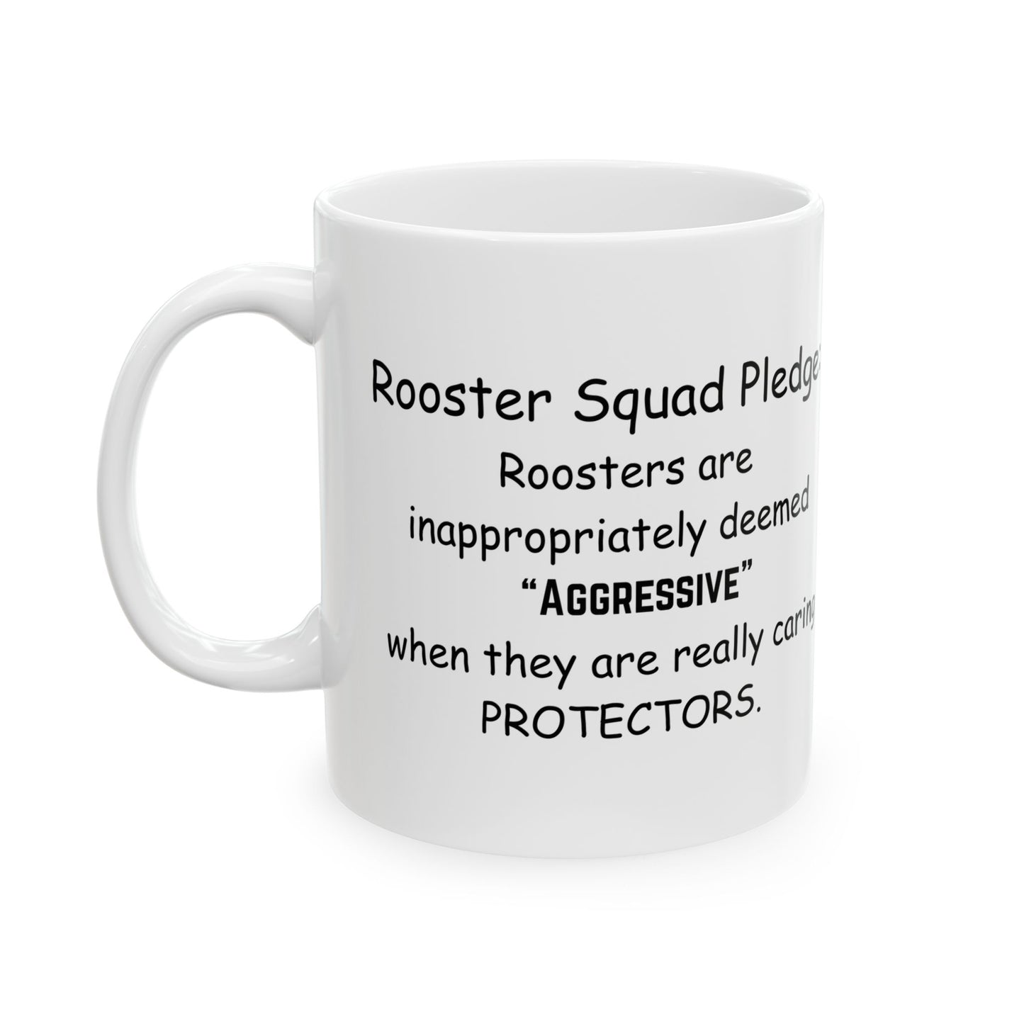 Rooster Pledge Ceramic Mug – Inspirational Farmhouse Coffee Cup (11oz, 15oz)