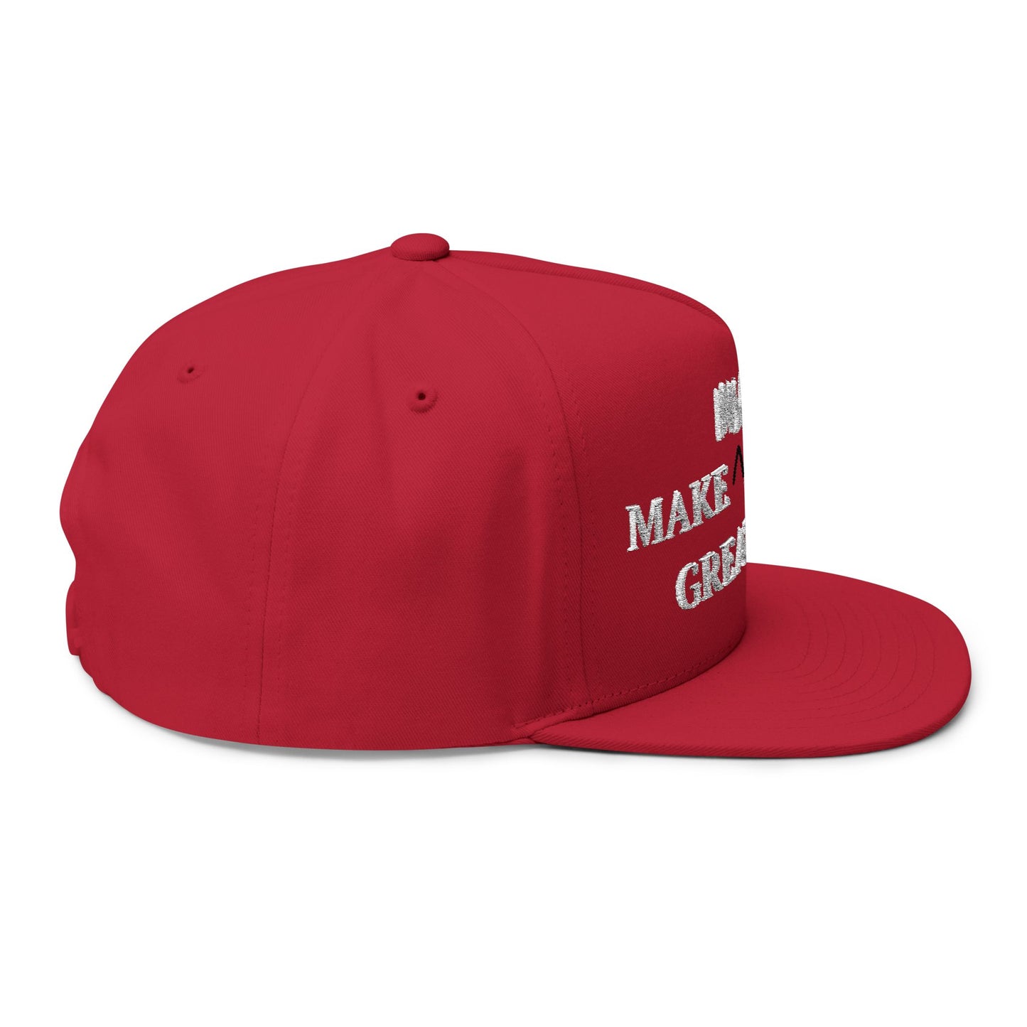 Flat Bill Cap — 'MAKE INSANE ASYLUM GREAT AGAIN ' Embroidered Snapback