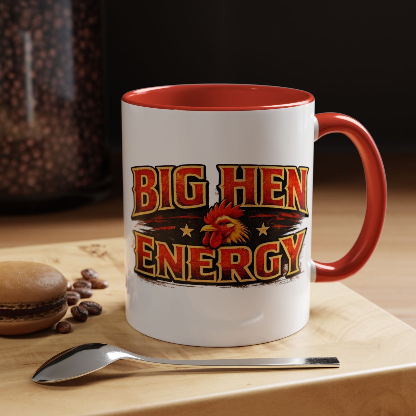 Rooster Squad Coffee Mug — “Big Hen Energy” Funny Farm Chicken Gift