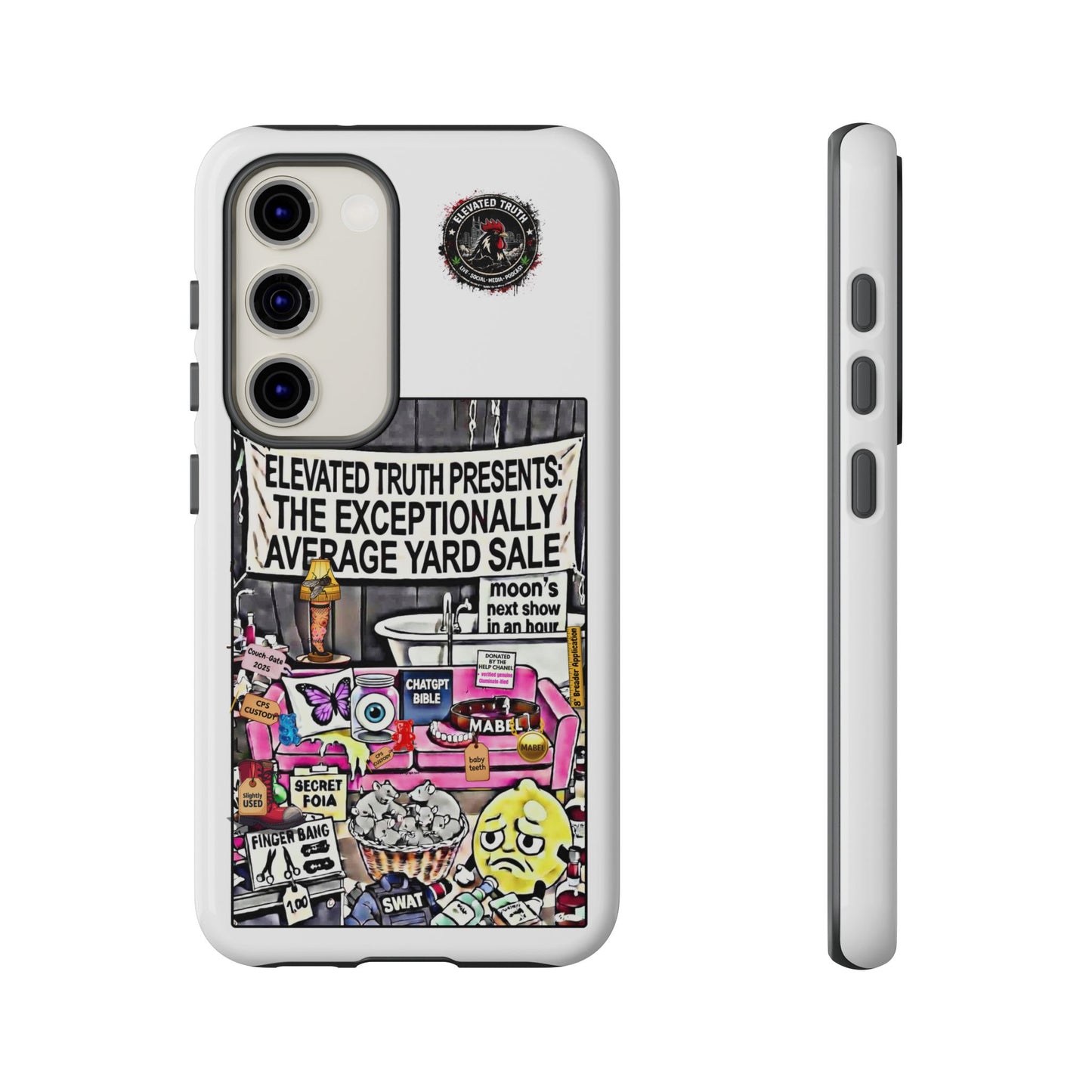 Phone Case — 'Elevated Truth Presents: The Exceptionally Average Yard Sale' Illustrated Design