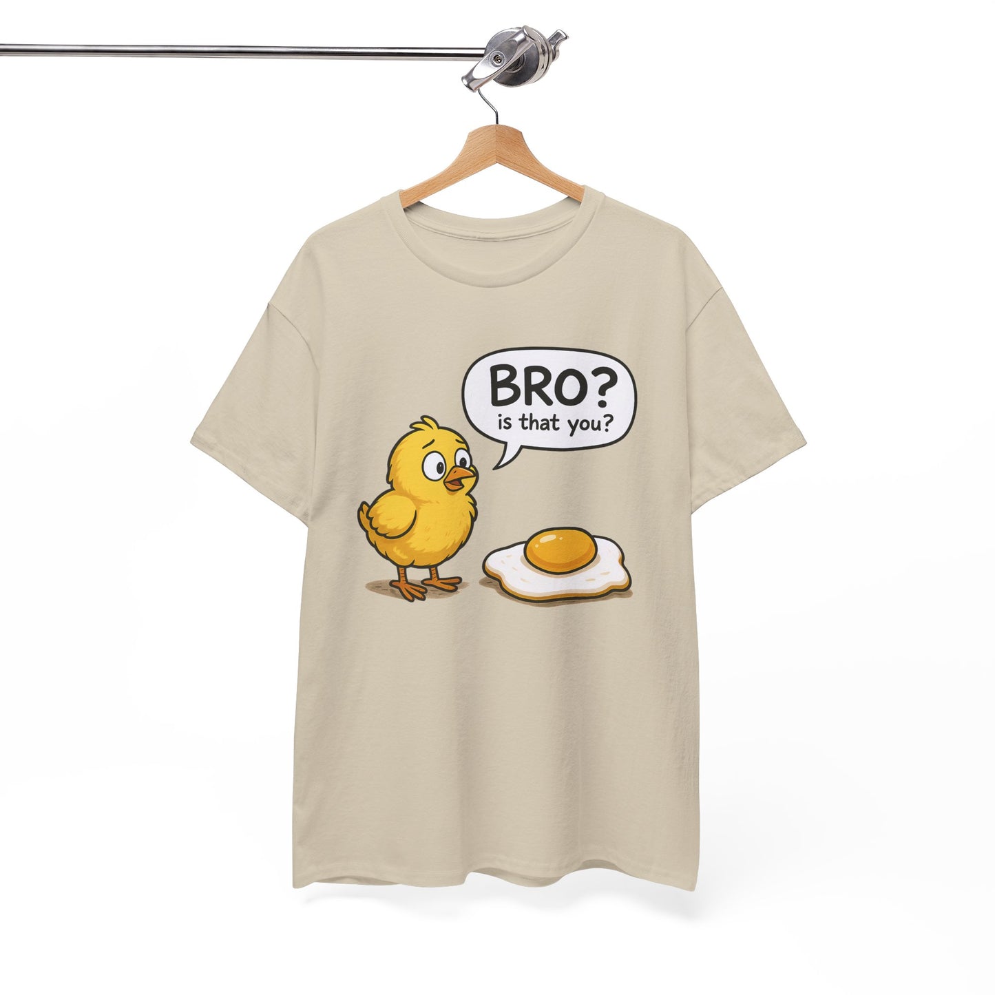 Funny Chick and Egg T‑Shirt — "Bro? Is That You?" Cute Novelty Tee