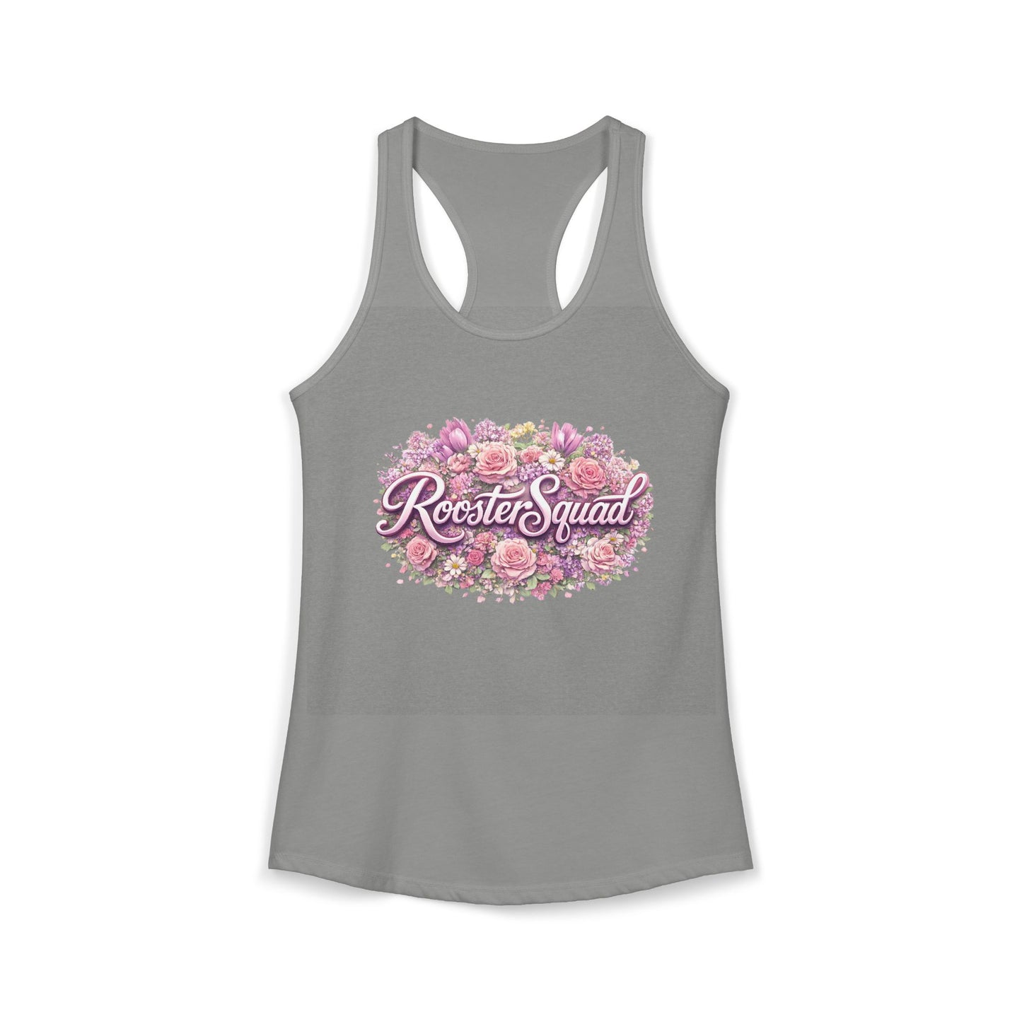 Roosters and Roses --Women's Ideal Racerback Tank