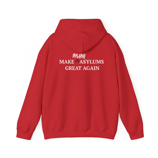 Make Insane Asylum Great Again Hoodie — Funny Political Parody Sweatshirt