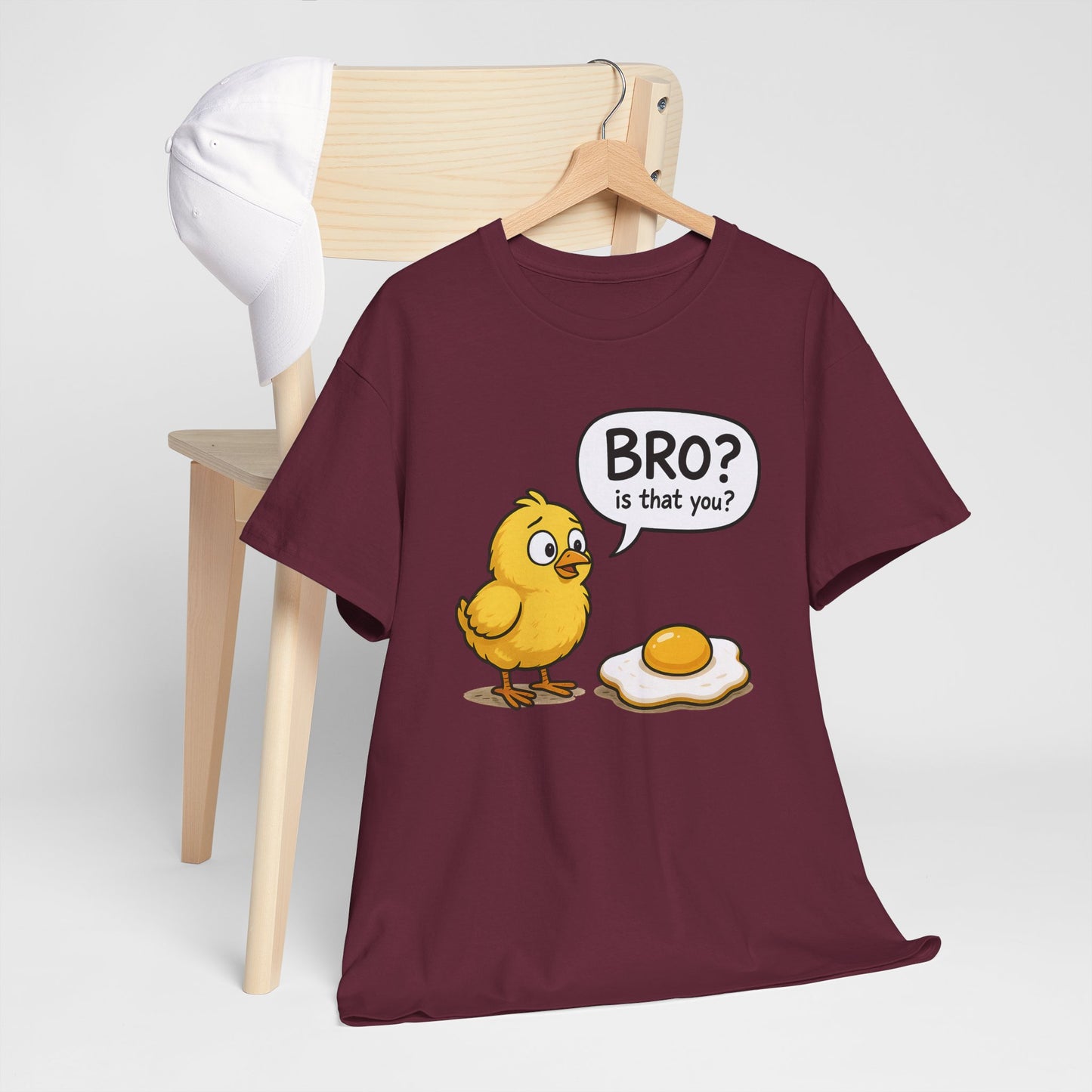 Funny Chick and Egg T‑Shirt — "Bro? Is That You?" Cute Novelty Tee