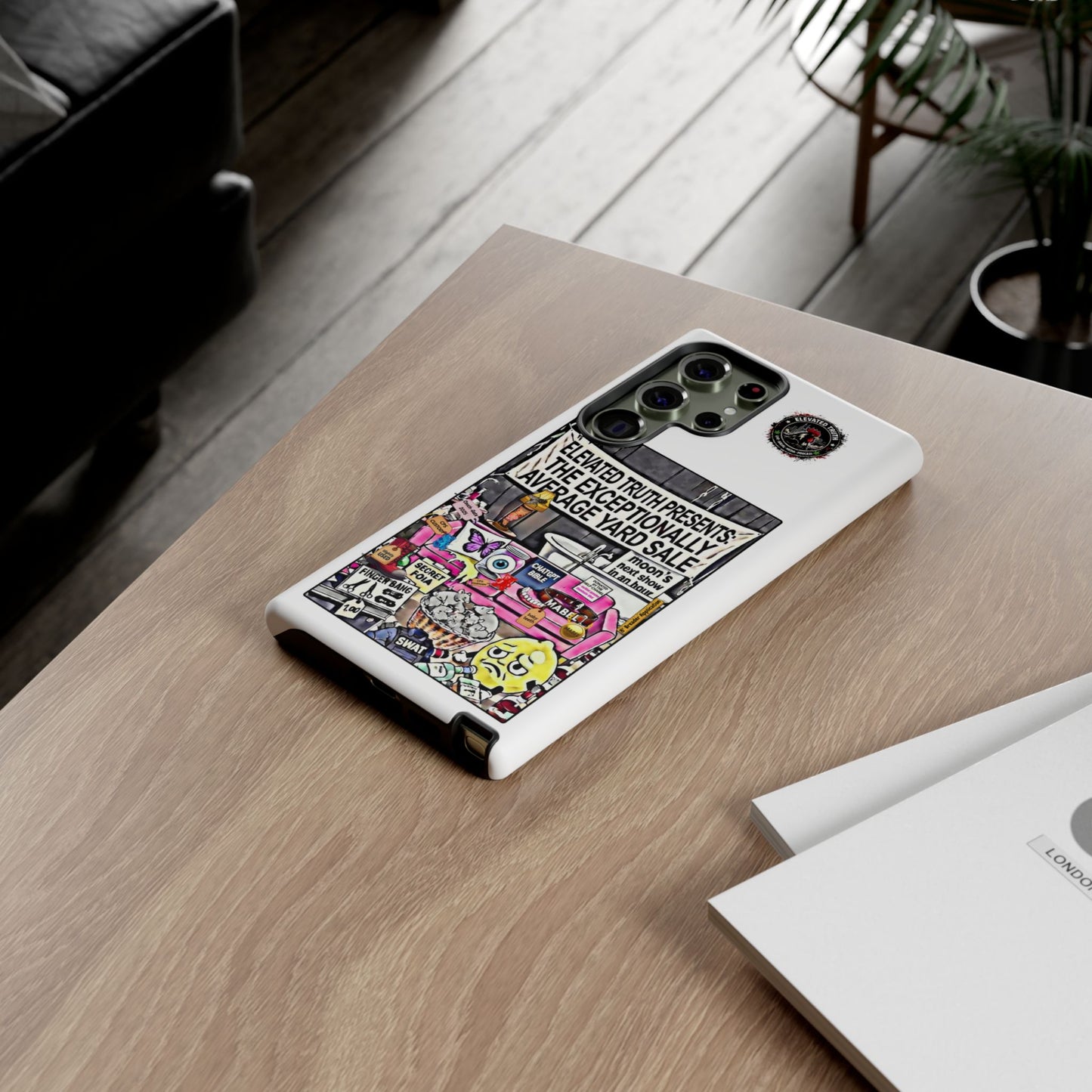 Phone Case — 'Elevated Truth Presents: The Exceptionally Average Yard Sale' Illustrated Design