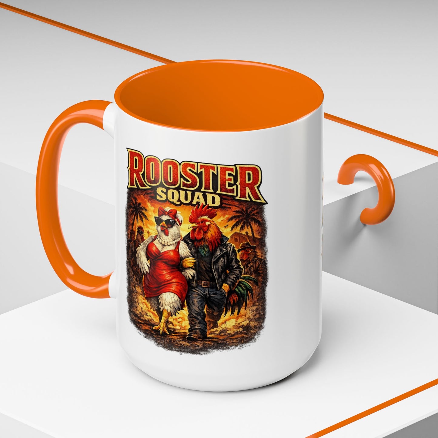 Rooster Squad Coffee Mug — “Big Hen Energy” Funny Farm Chicken Gift
