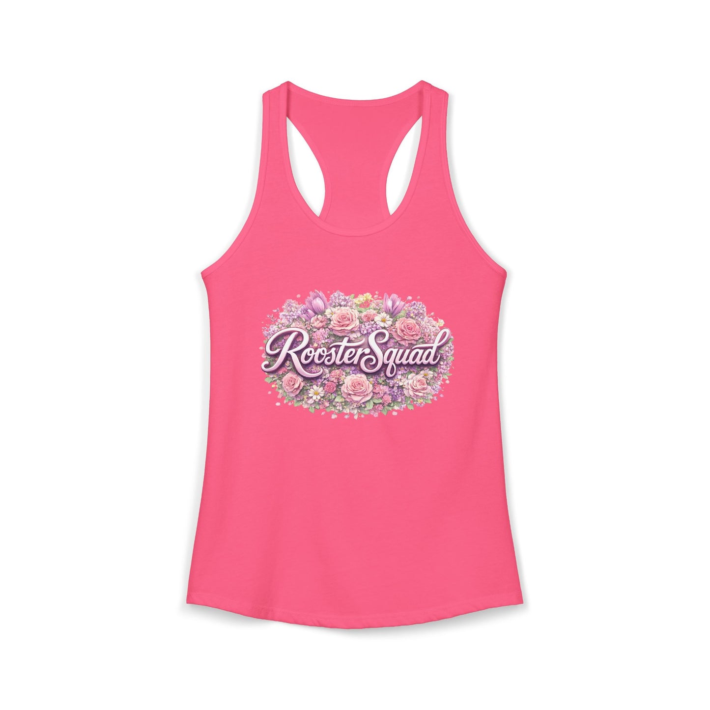 Roosters and Roses --Women's Ideal Racerback Tank