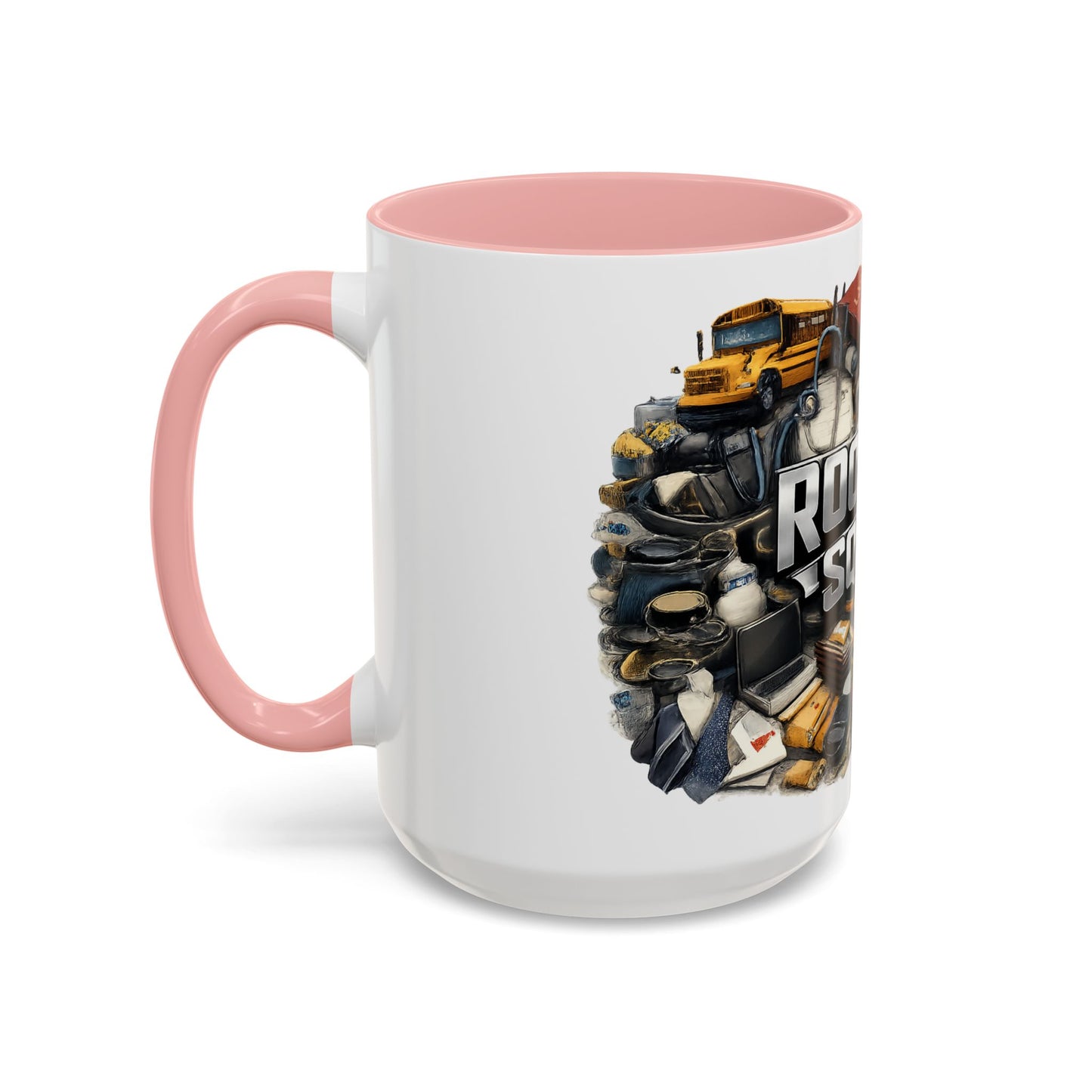Rooster Squad Accent Coffee Mug — 'Rooster Squad, Loud and Proud' Bright Ceramic Mug