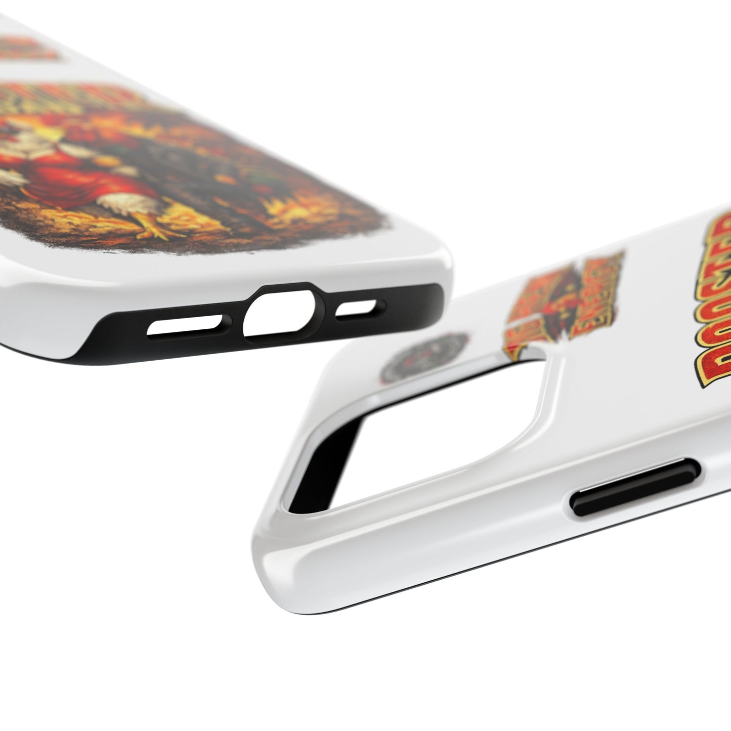 Rooster Squad Tough Phone Case – "Big Hen Energy" Retro Chicken Couple Design