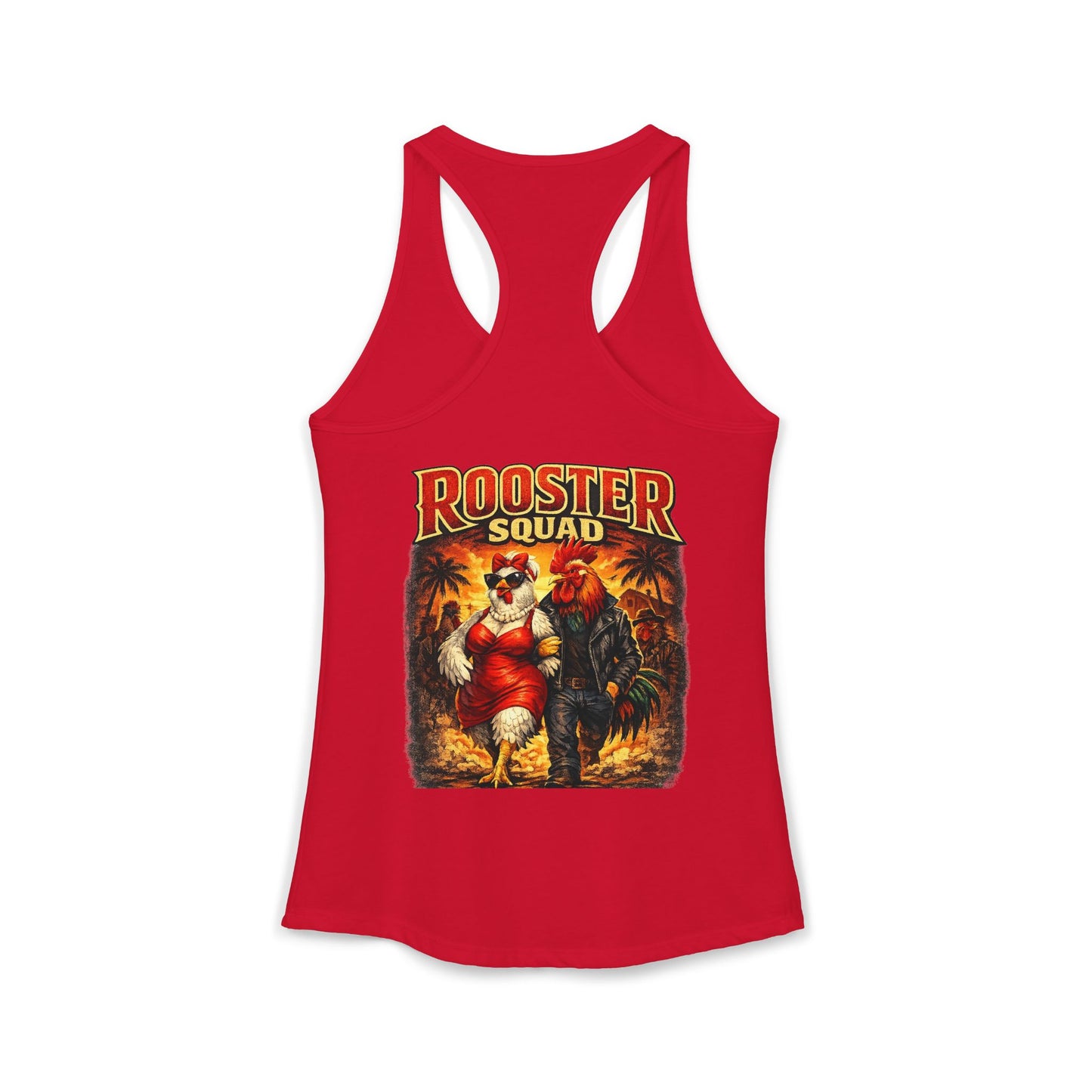 Big Hen Energy Rooster Squad Racerback Tank