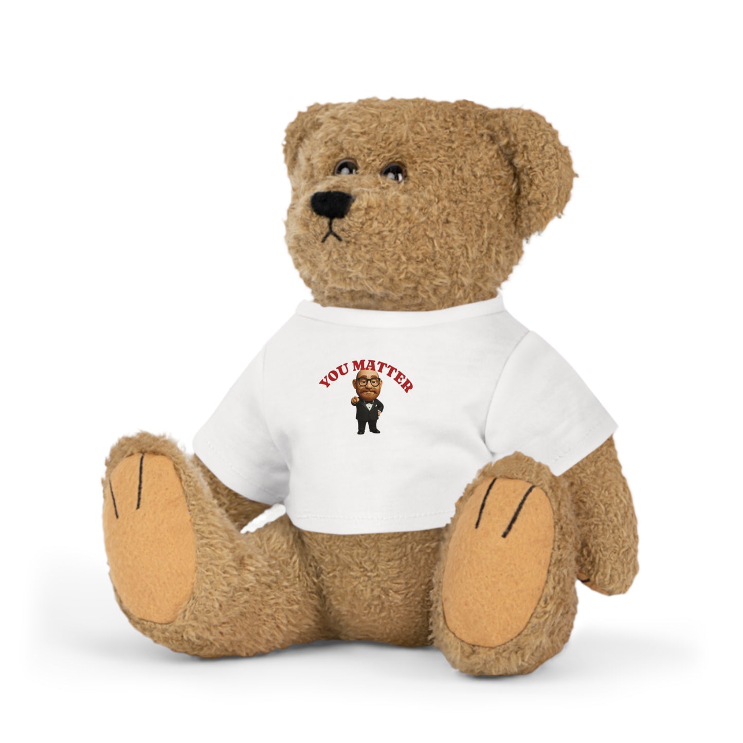 Teddy Bear Plush – "You Matter" Bear with T‑Shirt - Elevated Truth Style