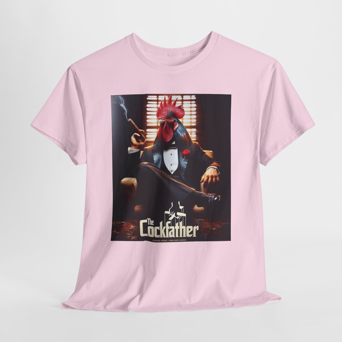 Cockfather Graphic Tee — Funny Rooster Mafia T-Shirt