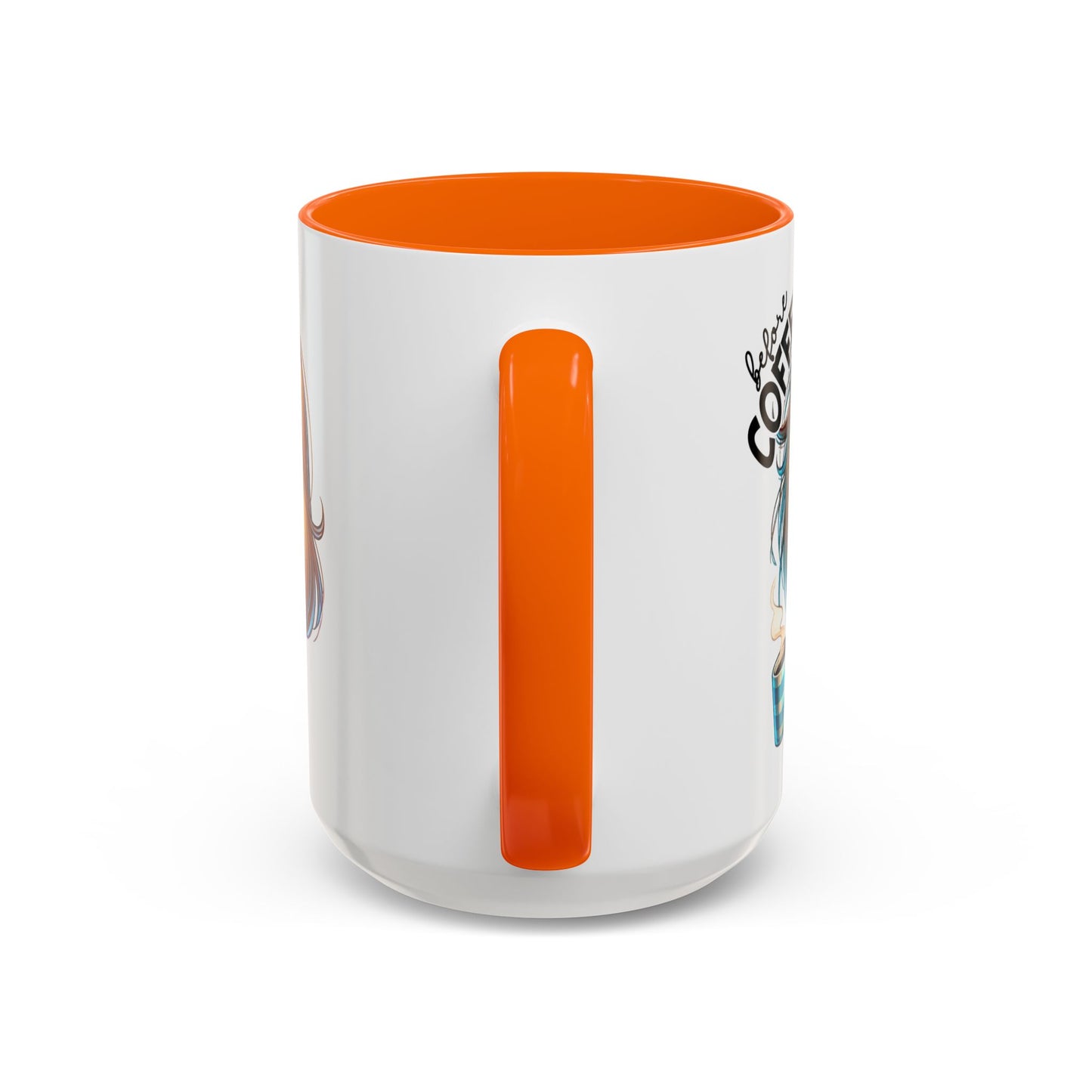 Accent Coffee Mug — Cute Blonde 'Fully Caffeinated' Coffee Lover Gift (11/15 oz)