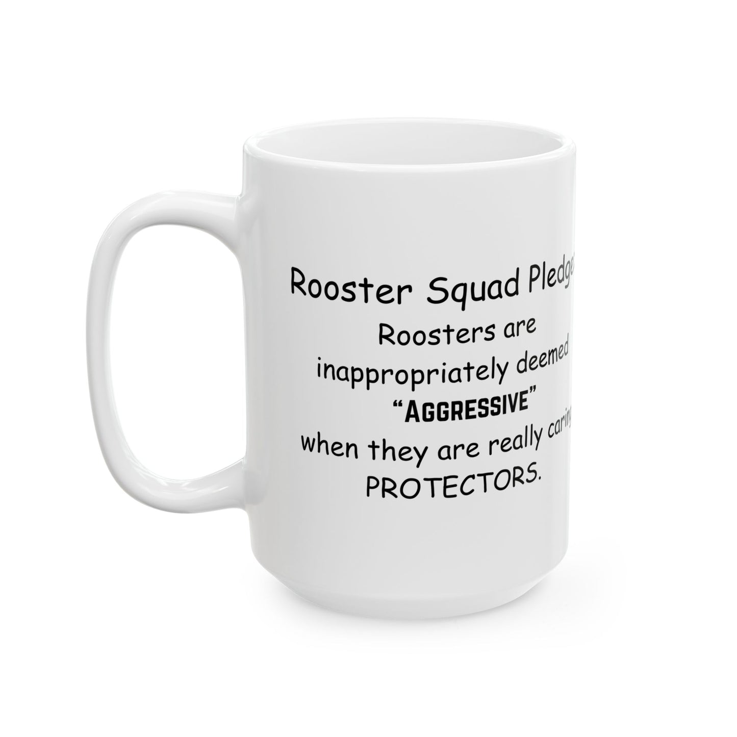 Rooster Pledge Ceramic Mug – Inspirational Farmhouse Coffee Cup (11oz, 15oz)