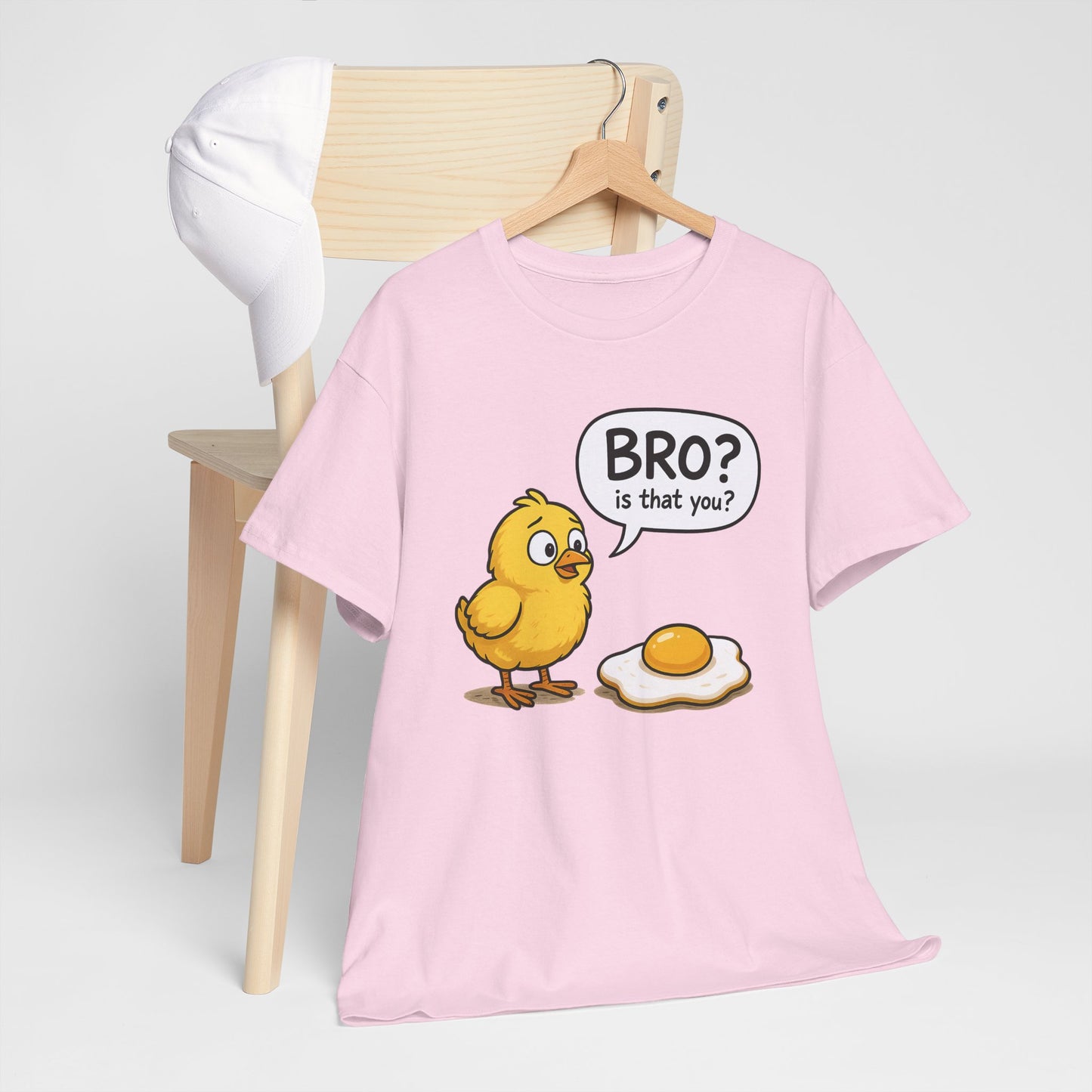 Funny Chick and Egg T‑Shirt — "Bro? Is That You?" Cute Novelty Tee