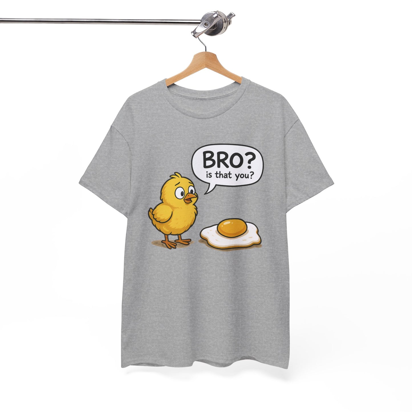 Funny Chick and Egg T‑Shirt — "Bro? Is That You?" Cute Novelty Tee