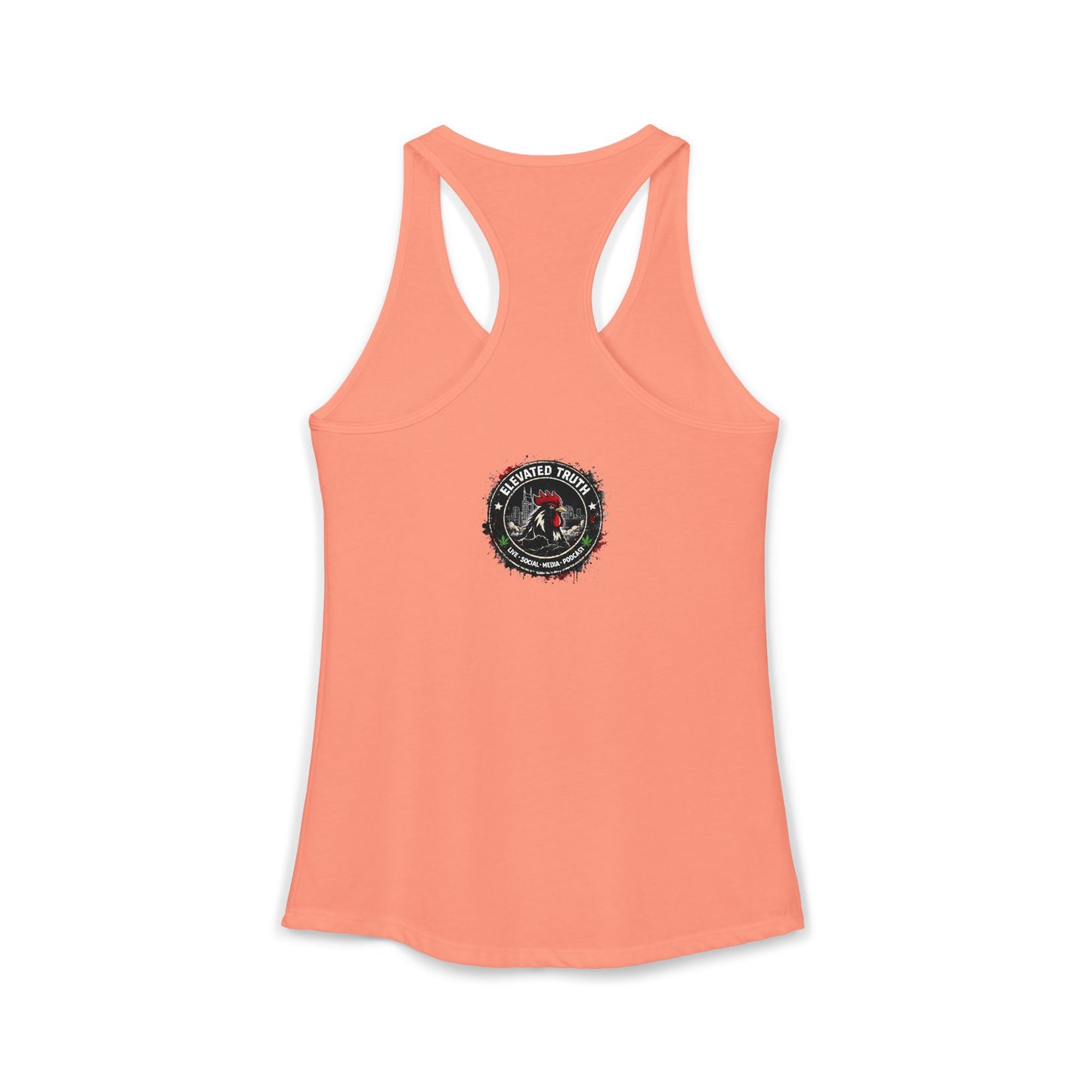 Roosters and Roses --Women's Ideal Racerback Tank