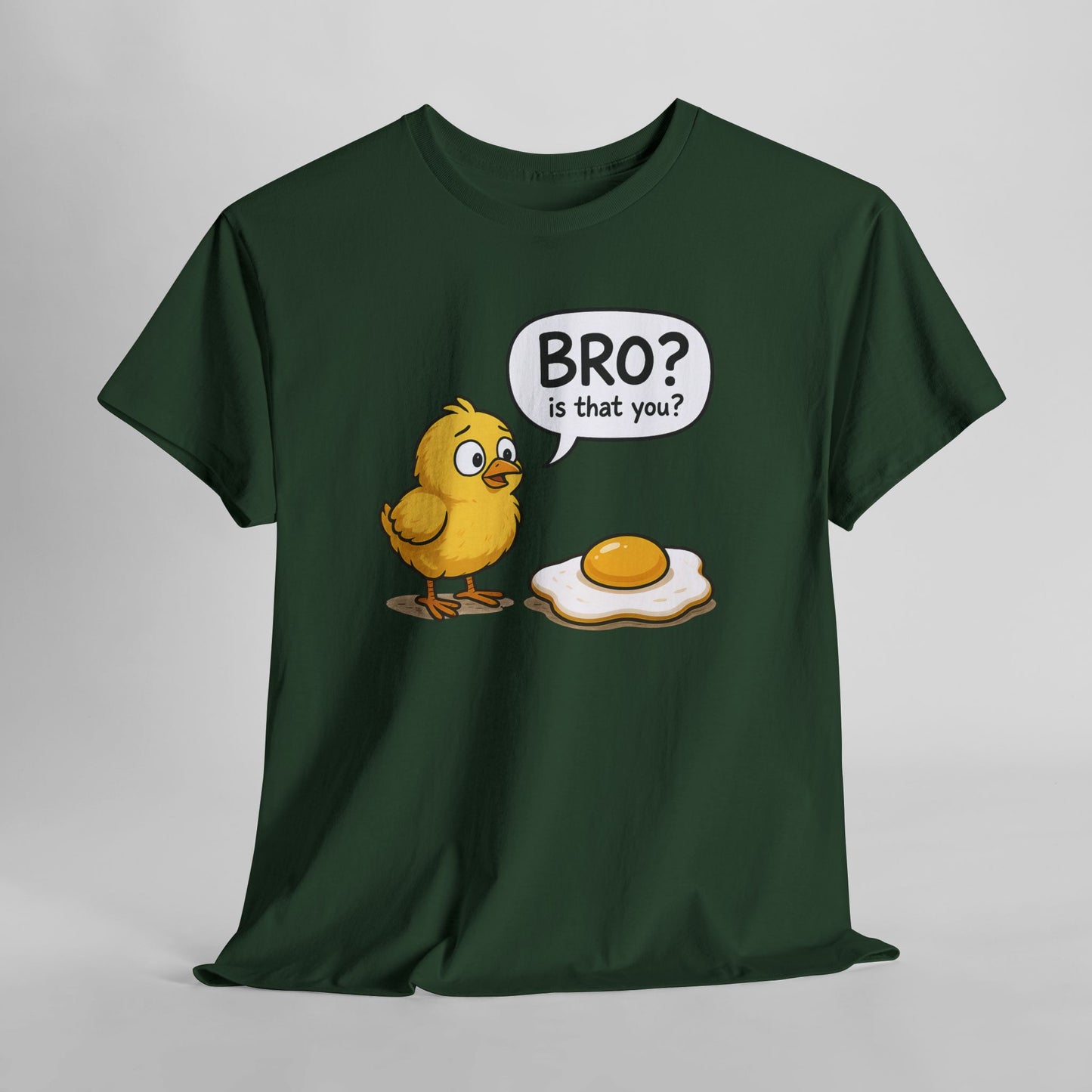 Funny Chick and Egg T‑Shirt — "Bro? Is That You?" Cute Novelty Tee