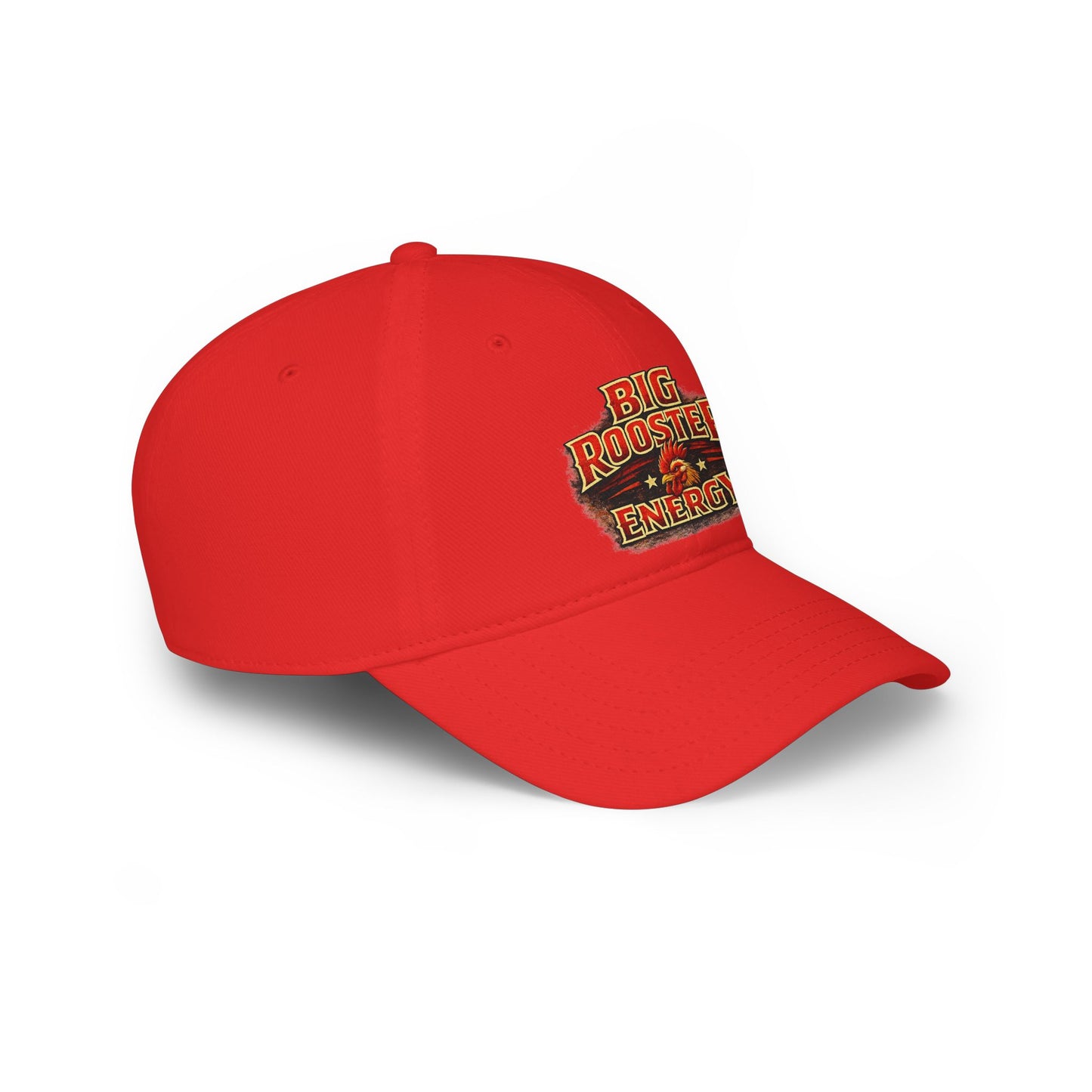 Big Rooster Energy Red Baseball Cap
