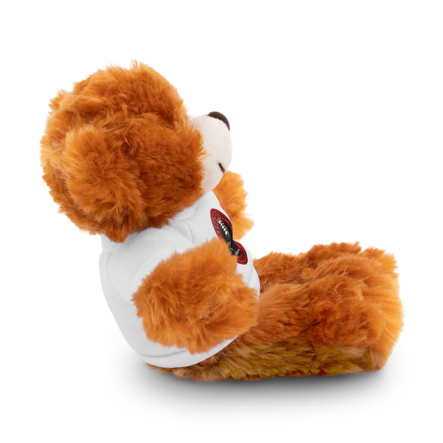 Elevated Truth Podcast Logo Teddy Bear with 'Disaster Zone' Tee — Plush Gift for Fans