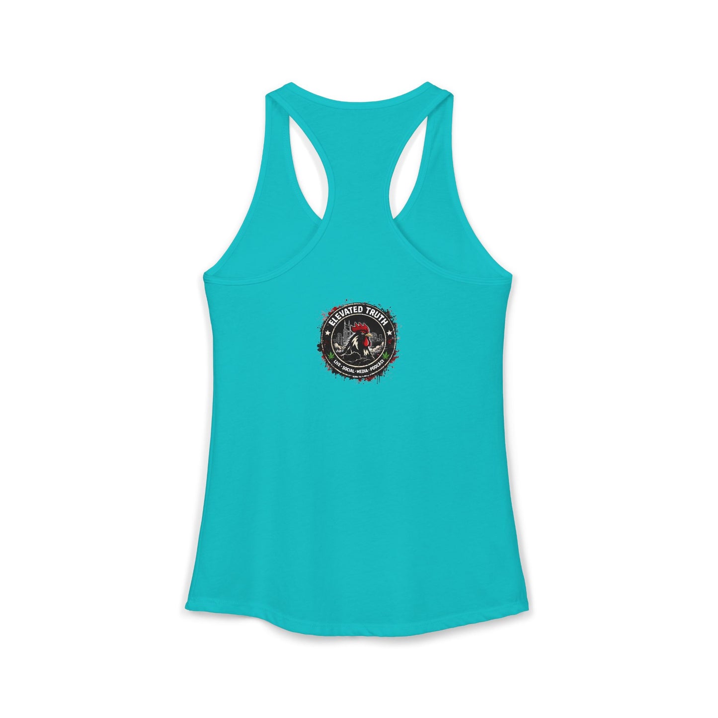 Roosters and Roses --Women's Ideal Racerback Tank