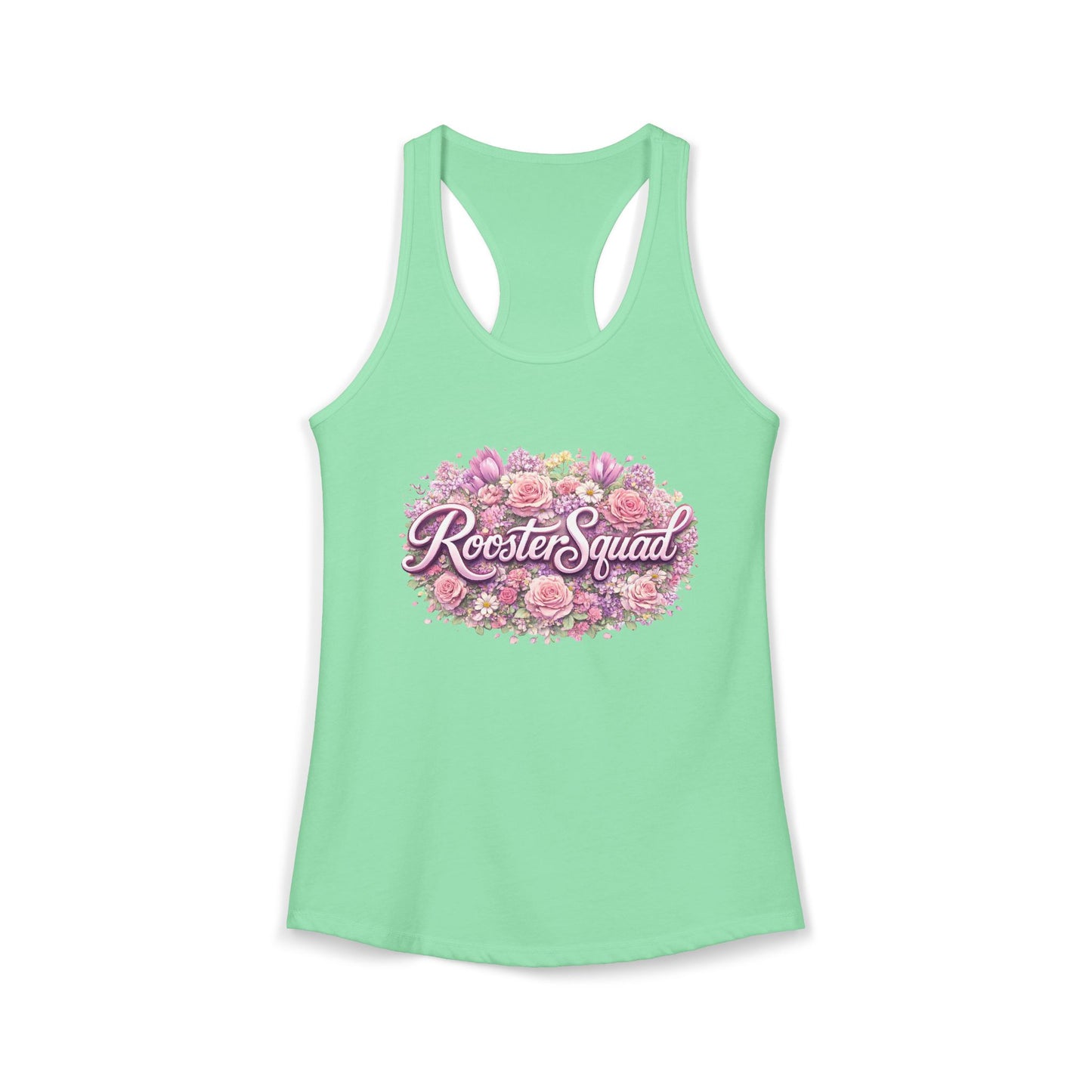 Roosters and Roses --Women's Ideal Racerback Tank