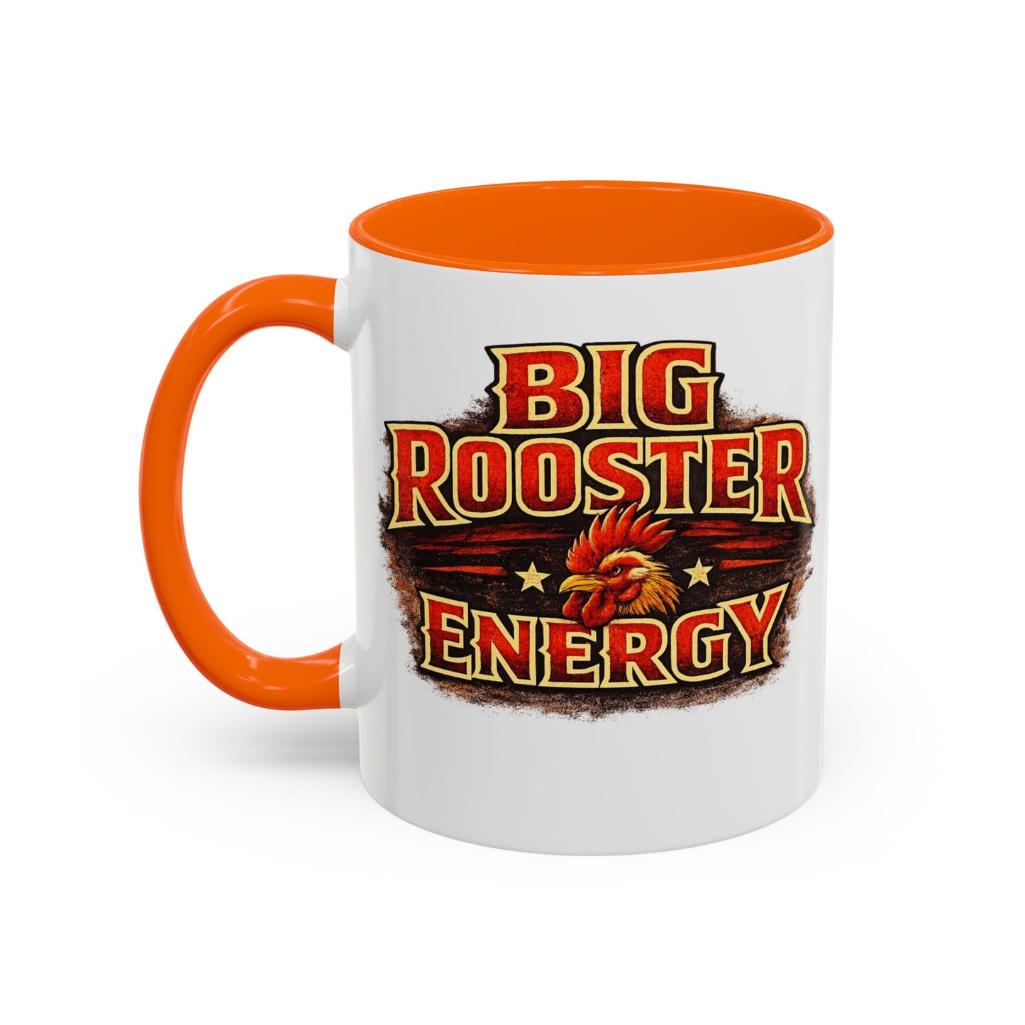 BIG ROOSTER ENERGY: Rooster Squad Coffee Mug – Retro Tropical Rooster Couple Accent Mug (11/15oz)