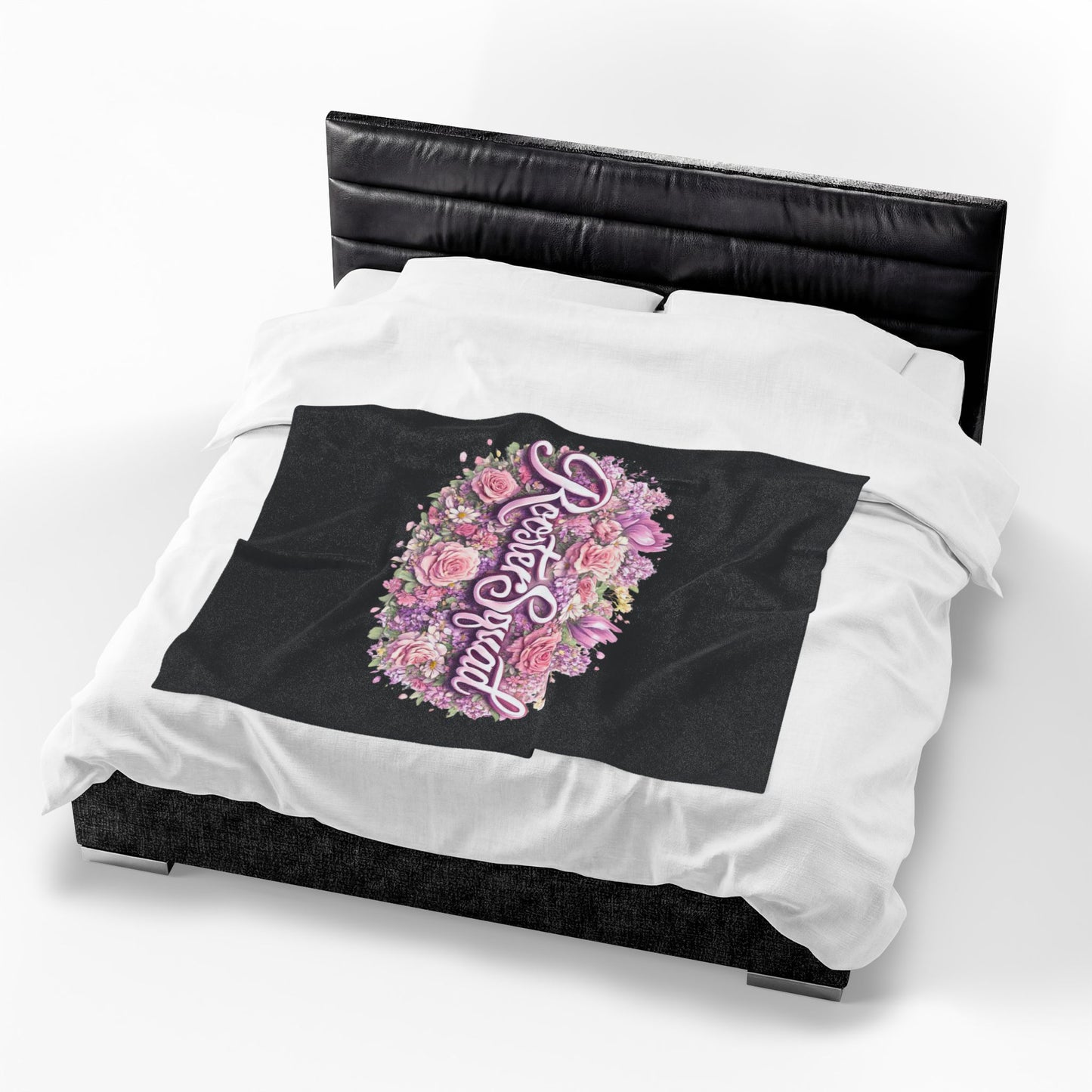 Rooster Squad Floral Velveteen Plush Blanket
