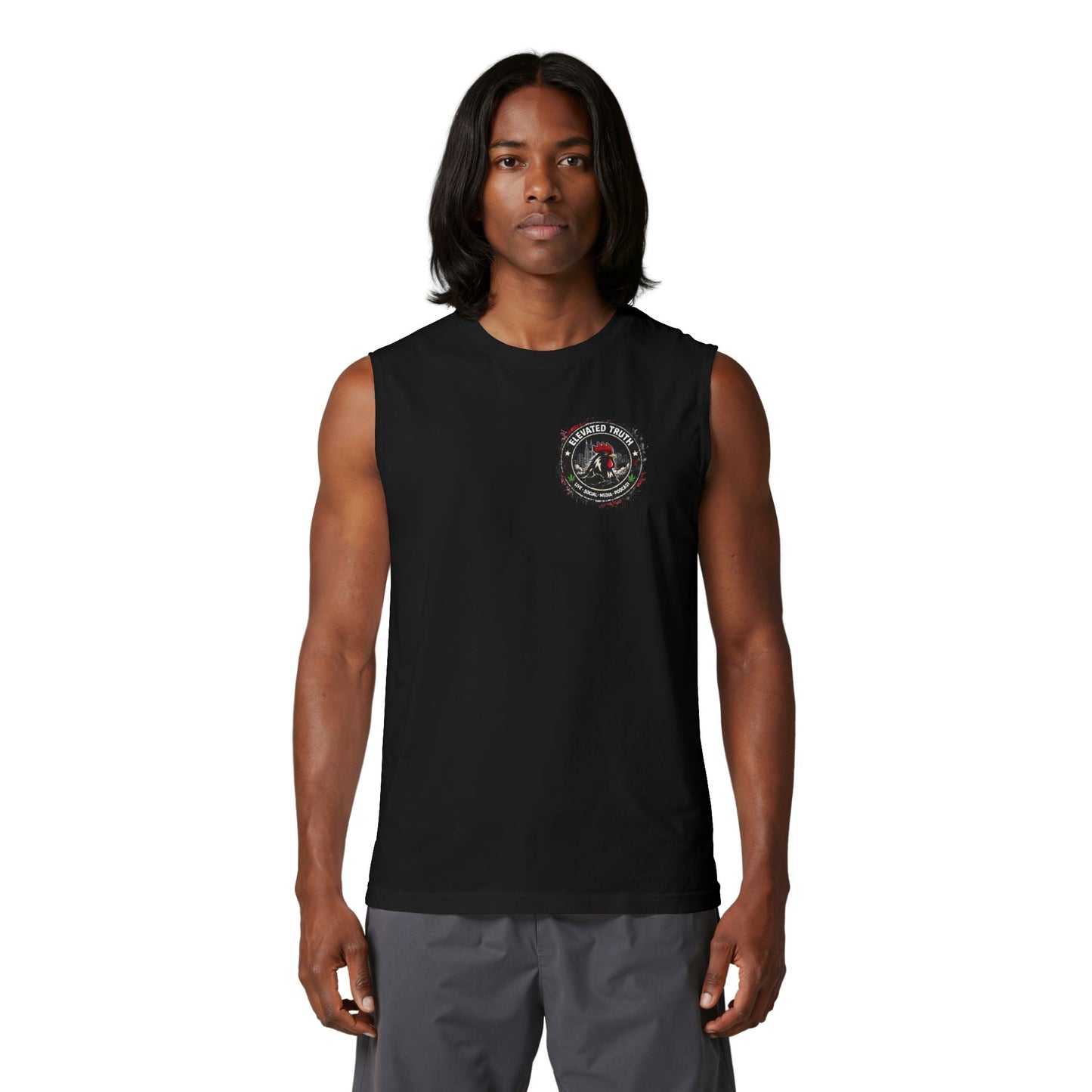Rooster Energy Men's Tank — Big Rooster Energy Muscle Tank Top