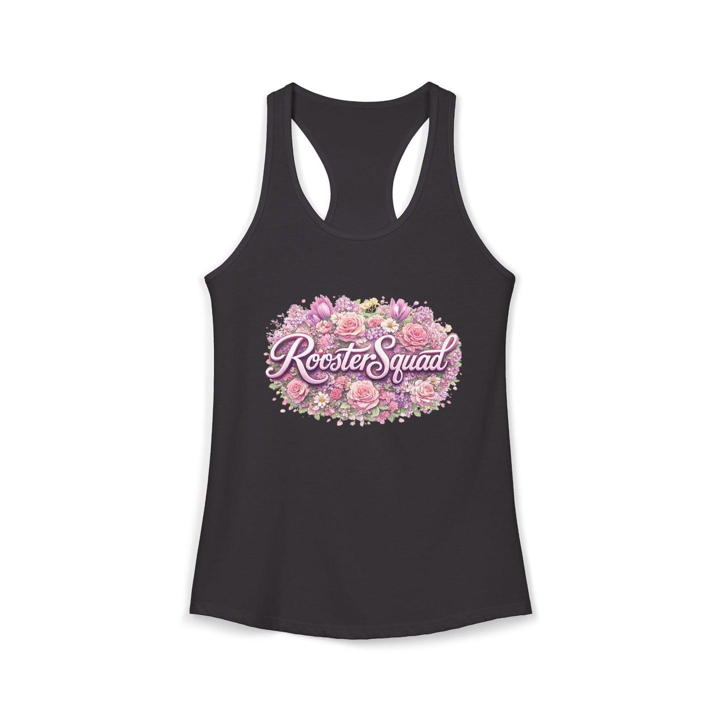 Roosters and Roses --Women's Ideal Racerback Tank