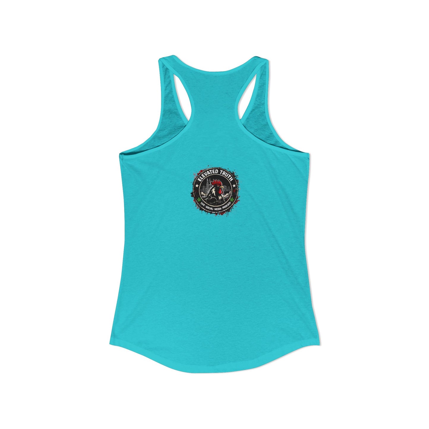 Roosters and Roses --Women's Ideal Racerback Tank