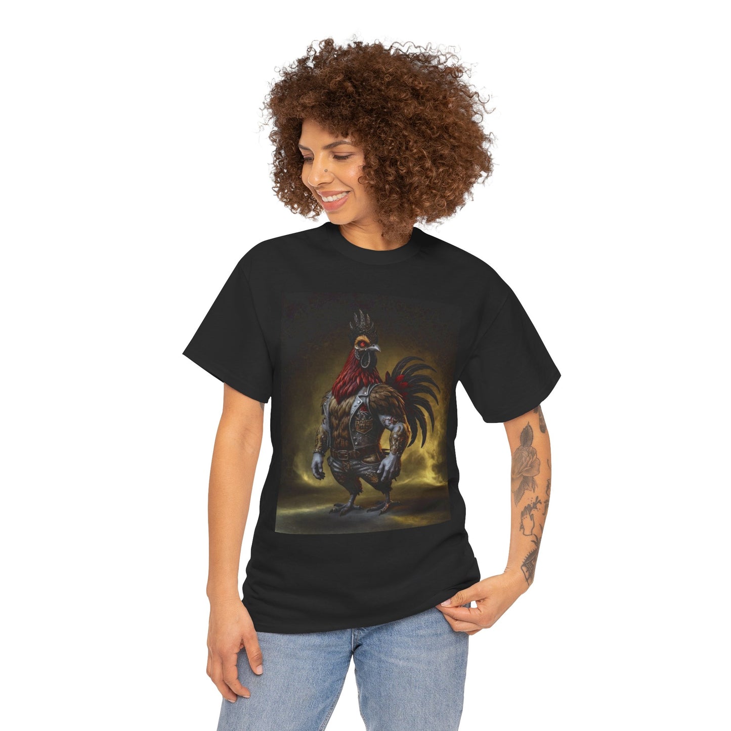 Rooster Warrior (Truth's  #7 Personality)     T-Shirt — Fierce Fantasy Rooster Art Tee