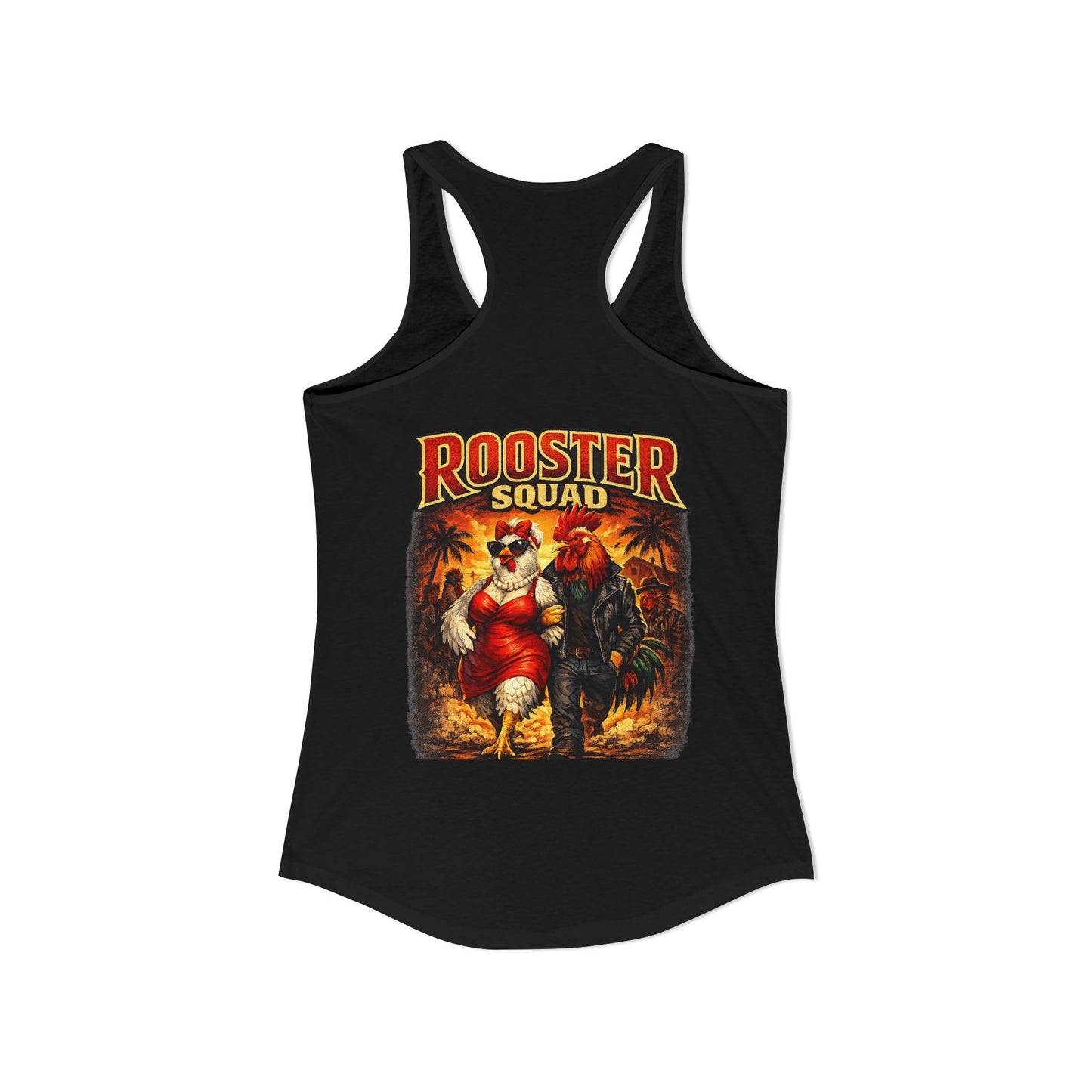 Big Hen Energy Rooster Squad Racerback Tank