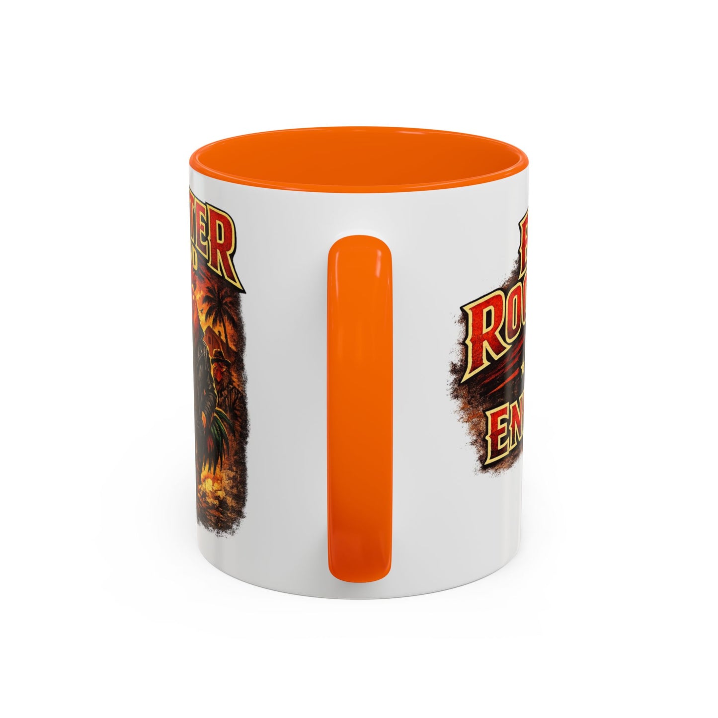 BIG ROOSTER ENERGY: Rooster Squad Coffee Mug – Retro Tropical Rooster Couple Accent Mug (11/15oz)