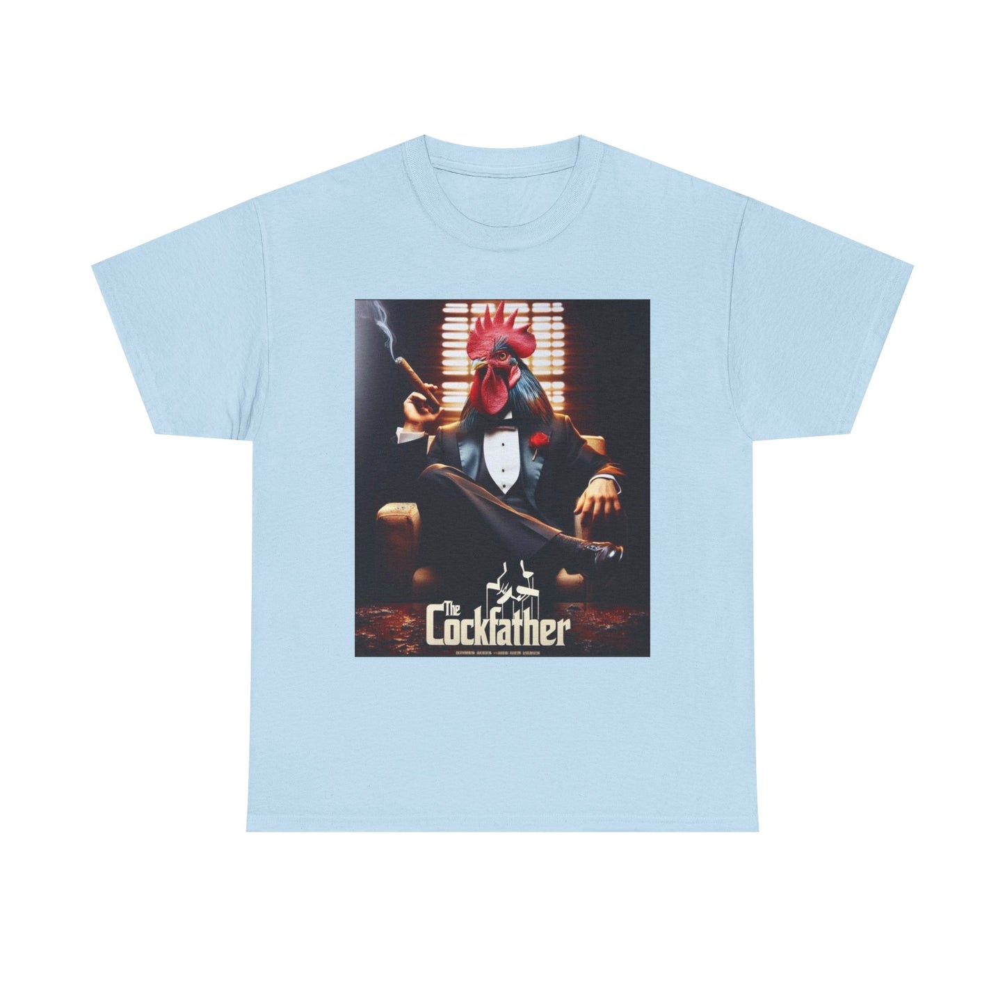 Cockfather Graphic Tee — Funny Rooster Mafia T-Shirt