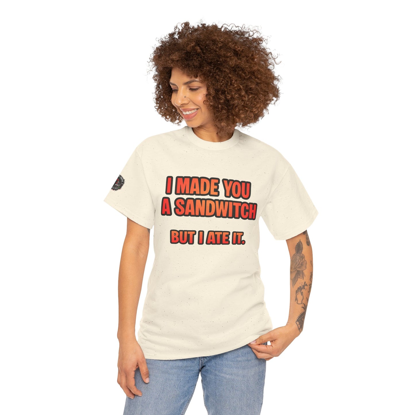 Funny Sandwich T-Shirt — "I Made You a Sandwitch But I Ate It." Graphic Tee