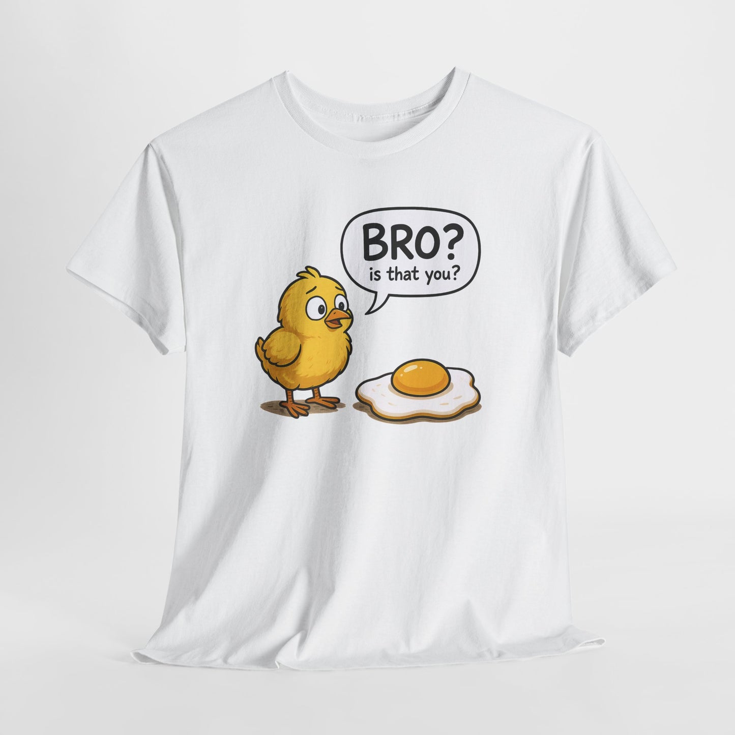 Funny Chick and Egg T‑Shirt — "Bro? Is That You?" Cute Novelty Tee