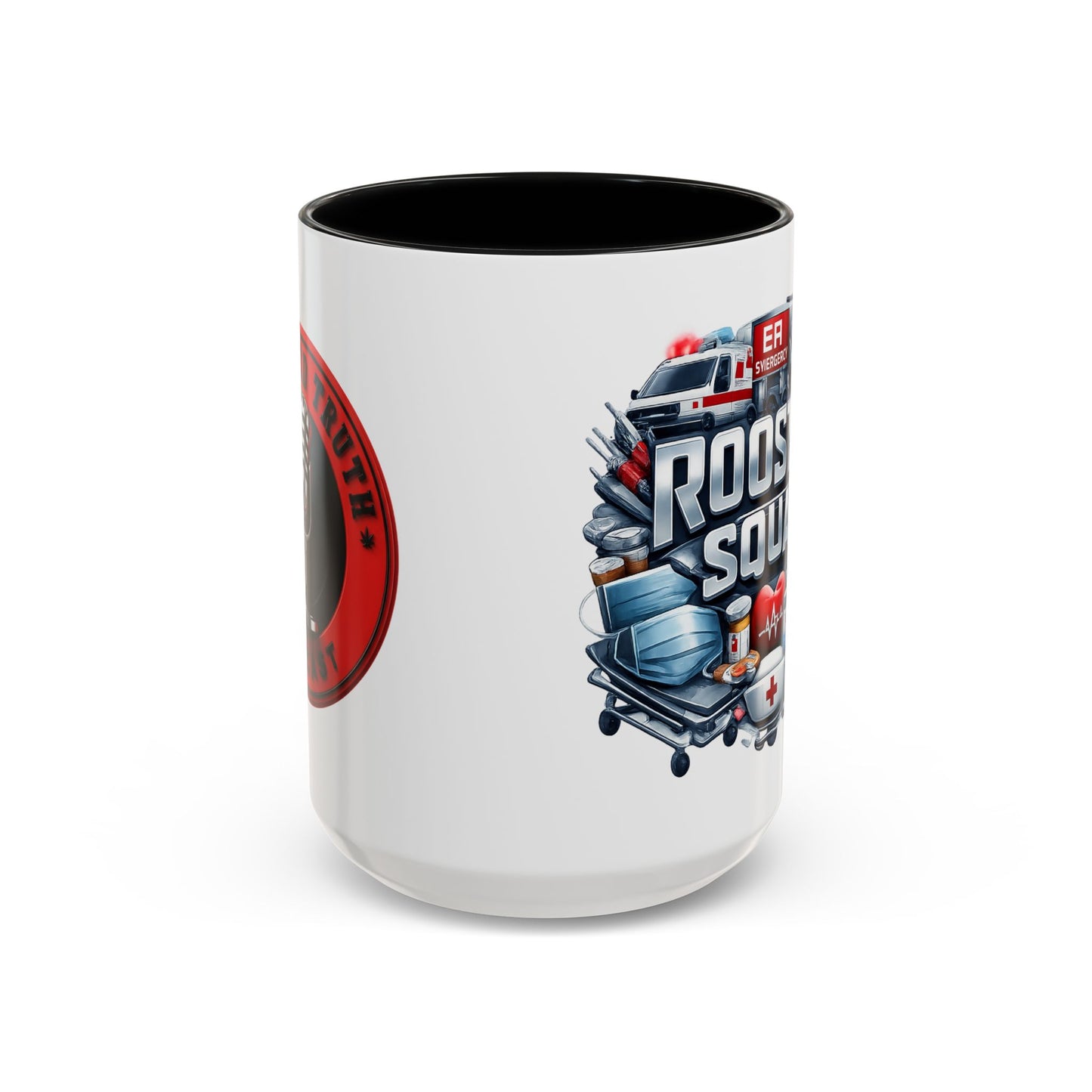 Rooster Squad Emergency Medical Coffee Mug — EMT Paramedic Rescue Accent Mug (11/15oz)