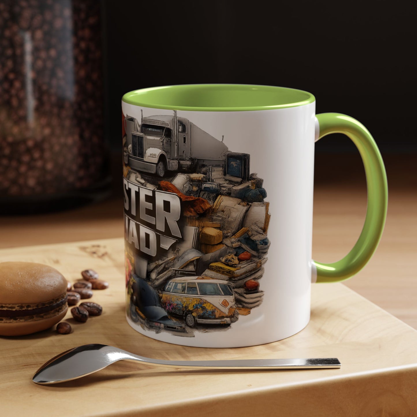 Rooster Squad Accent Coffee Mug — 'Rooster Squad, Loud and Proud' Bright Ceramic Mug