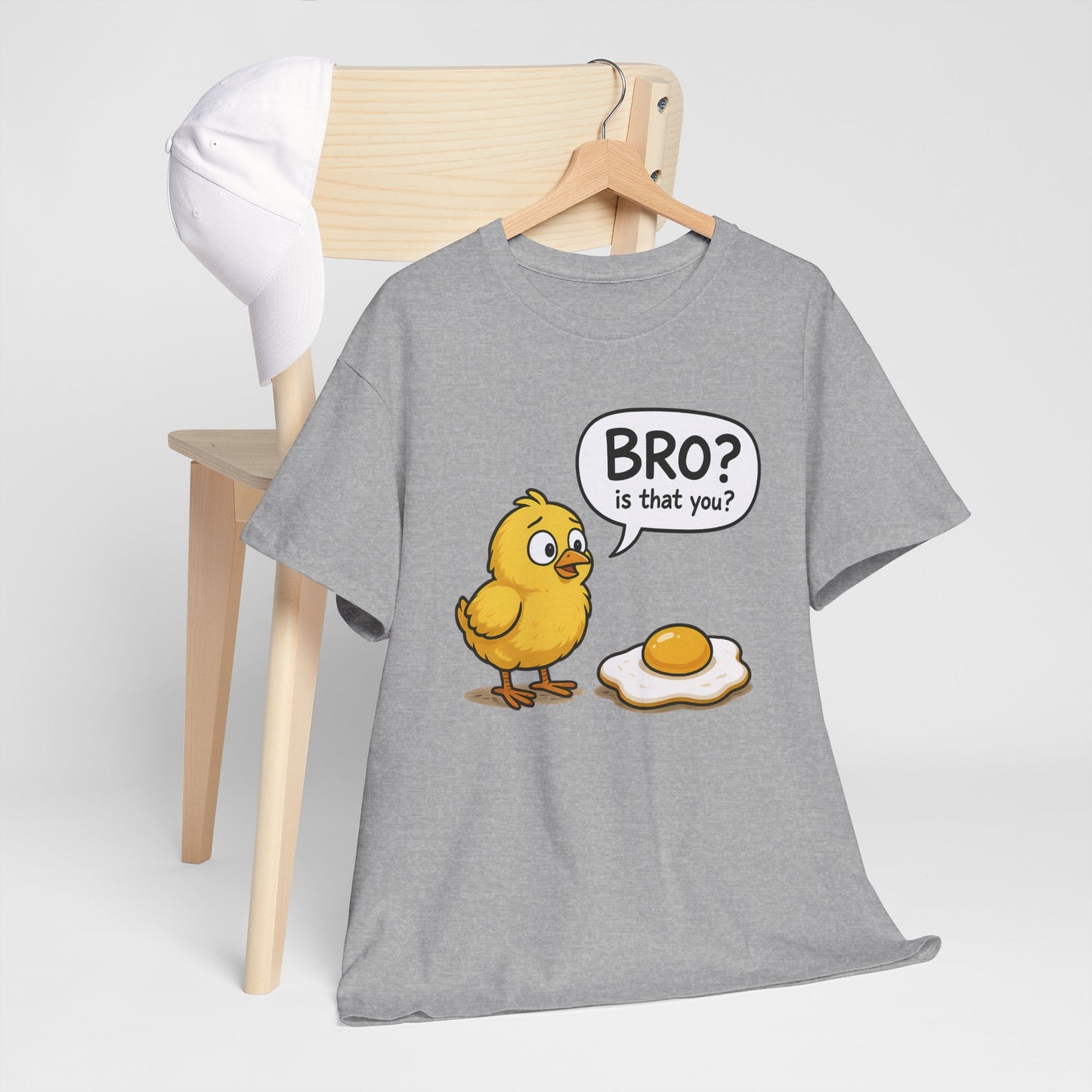 Funny Chick and Egg T‑Shirt — "Bro? Is That You?" Cute Novelty Tee