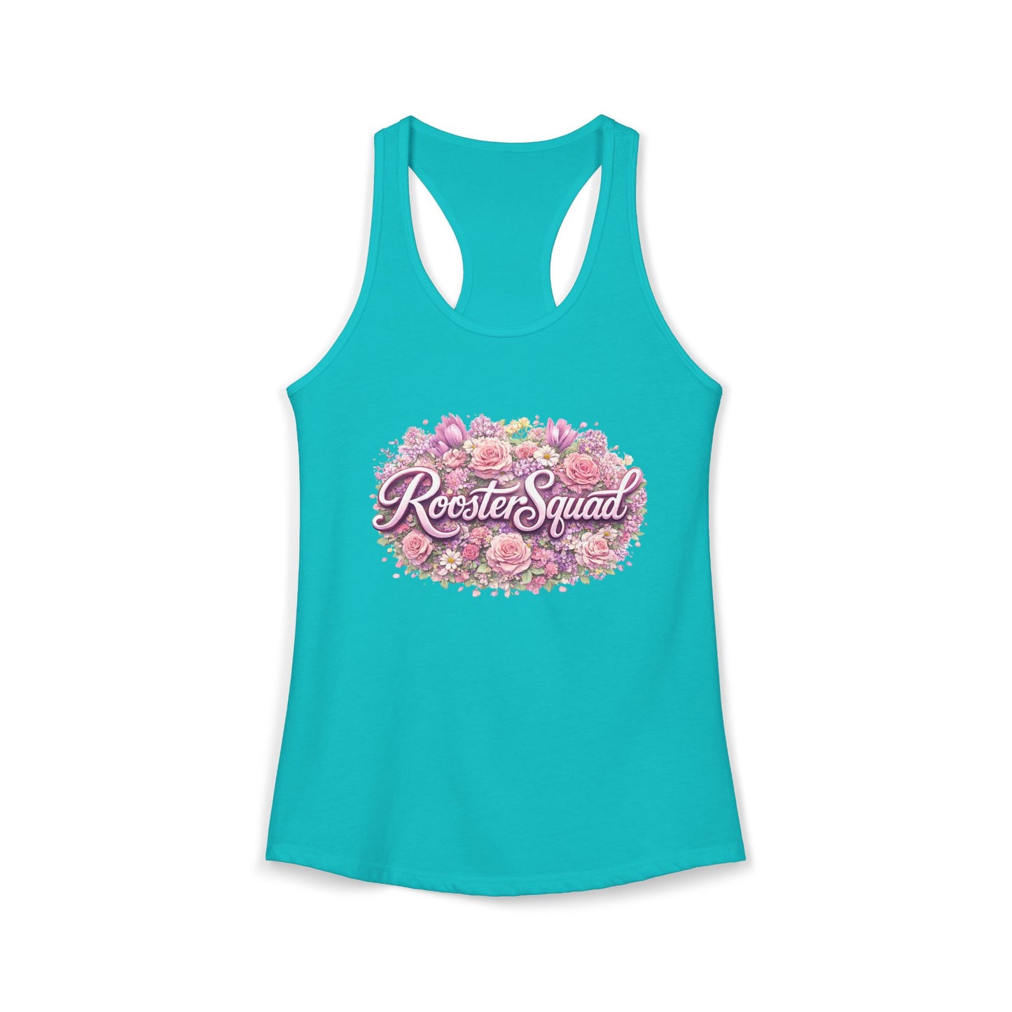 Roosters and Roses --Women's Ideal Racerback Tank