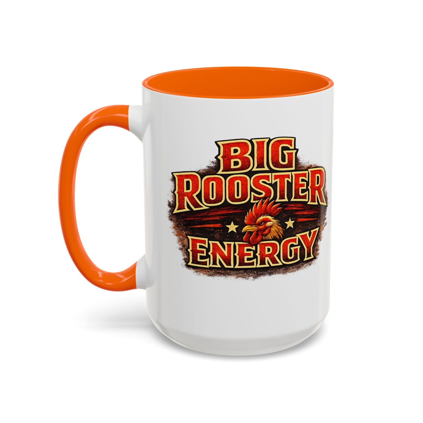 BIG ROOSTER ENERGY: Rooster Squad Coffee Mug – Retro Tropical Rooster Couple Accent Mug (11/15oz)