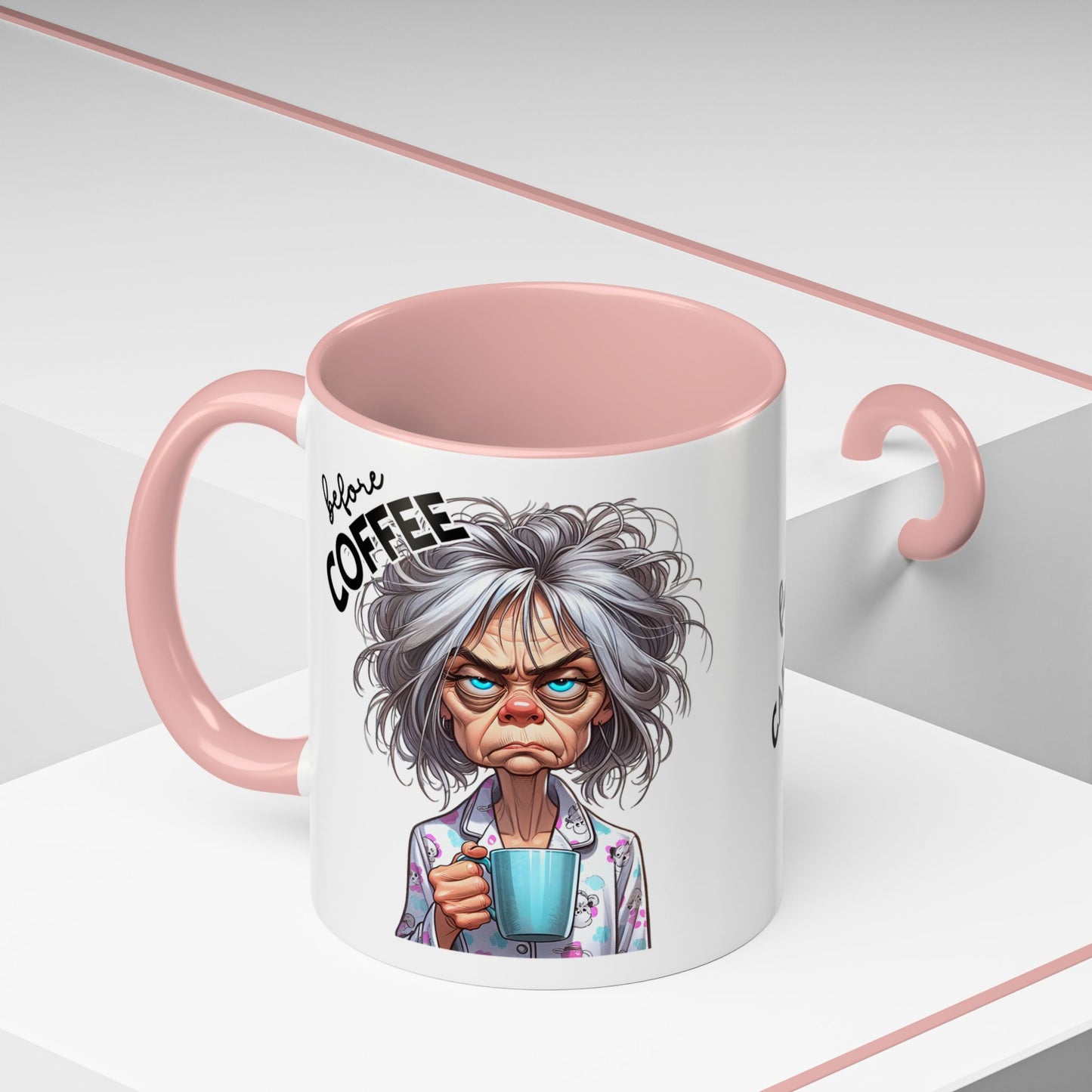 Funny Before & After Coffee Mug — Haggard Before, Fabulous After (11/15oz)